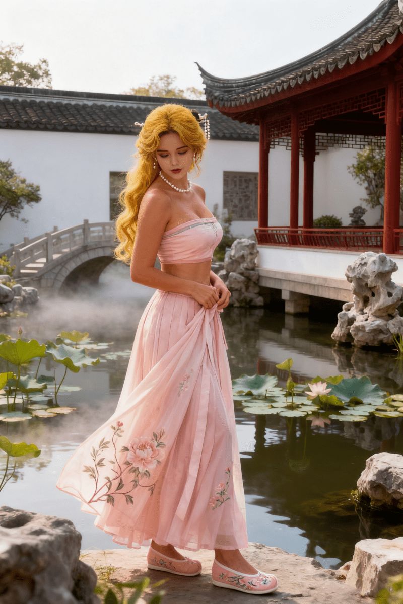 158cm Chinese Su - style garden style European beauty sex doll - Rose - Paradisexdoll