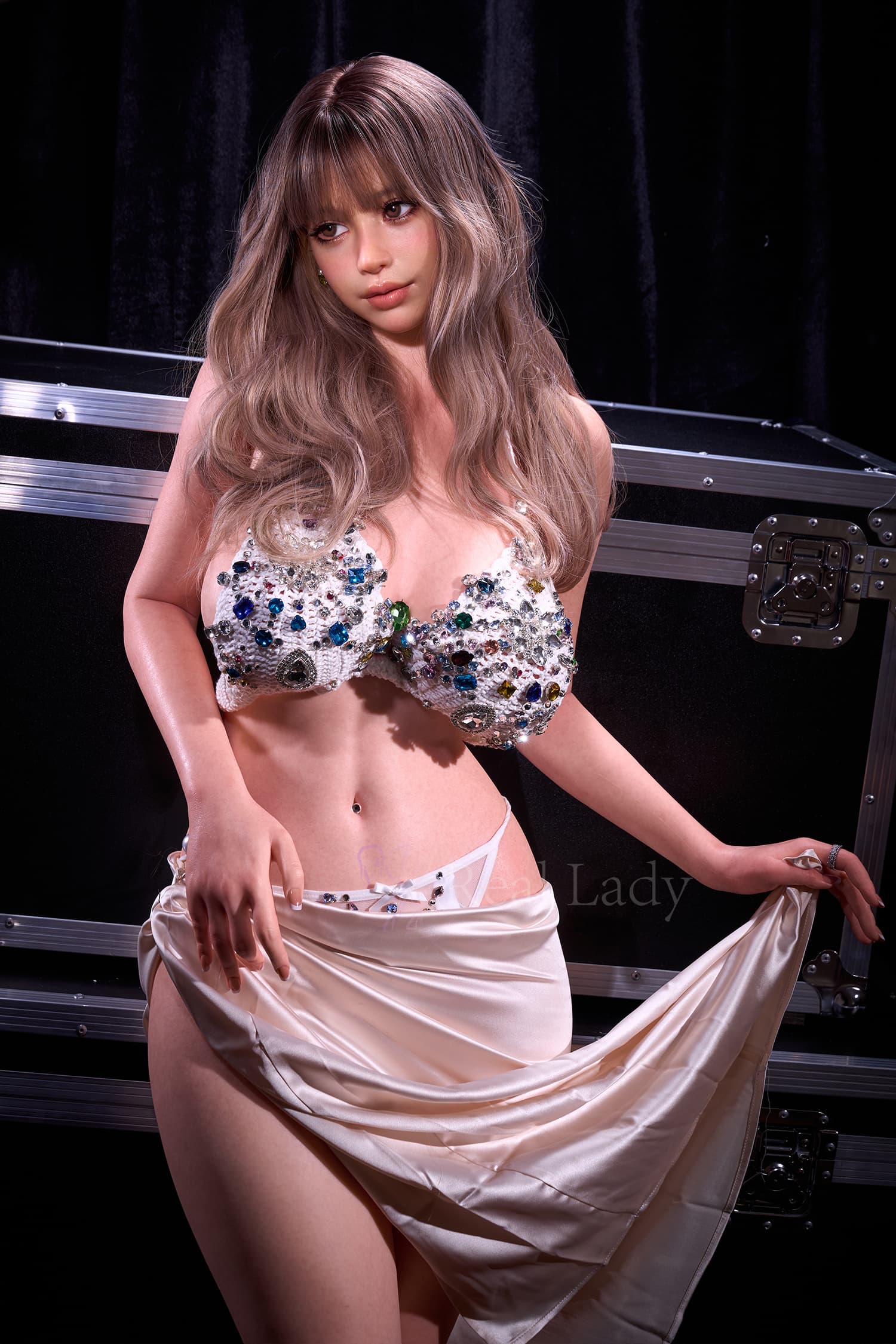 Real Lady | 159cm (5ft 3in) Realistic Silicone Doll for Men Curvy Body ROS MAX Head – Alodia