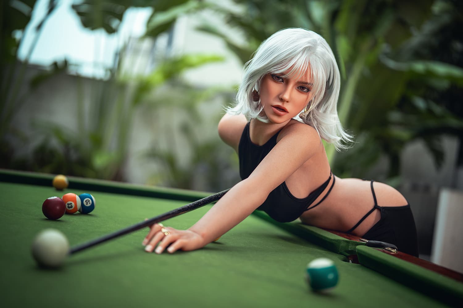 SY Doll | 164cm TPE Body Silicone Head Realistic Sex Doll with Natural Implanted Hair - Marceline