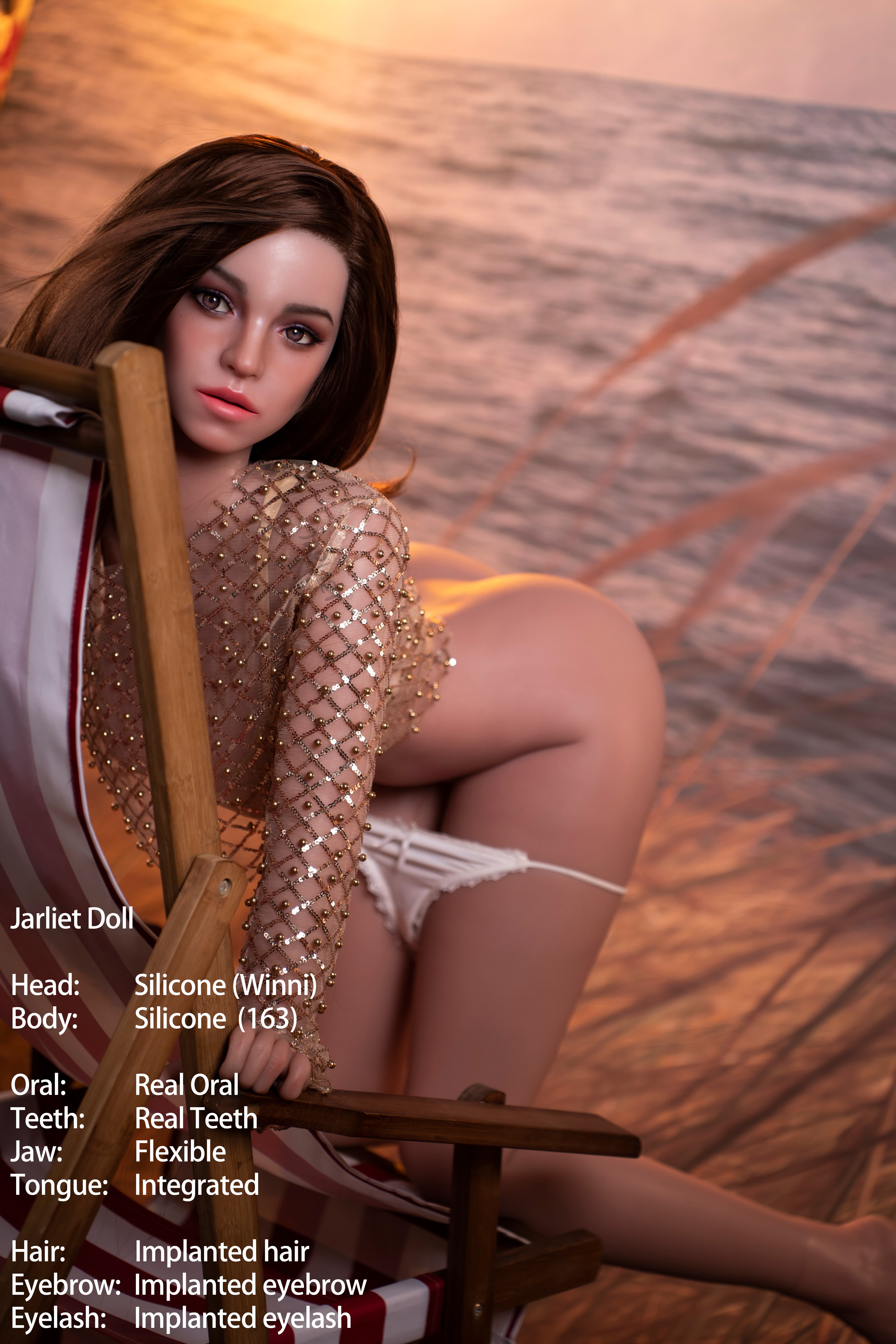 Jarliet | 163cm D Cup Full Silicone Realistic Sex Doll with ROS Head – Winni