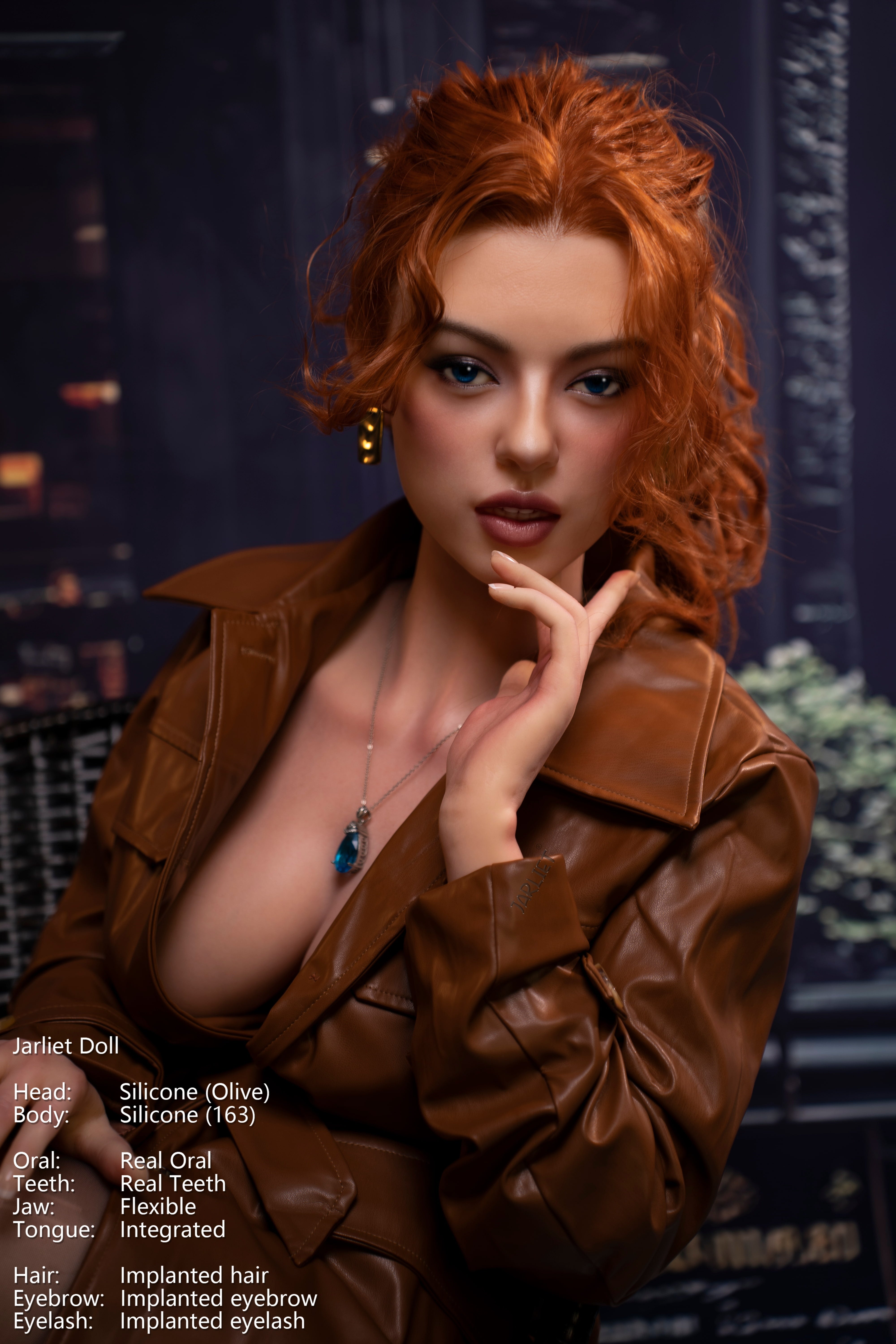 Jarliet | 163cm / 5ft4 Full Silicone Sex Doll with ROS Head – Olive