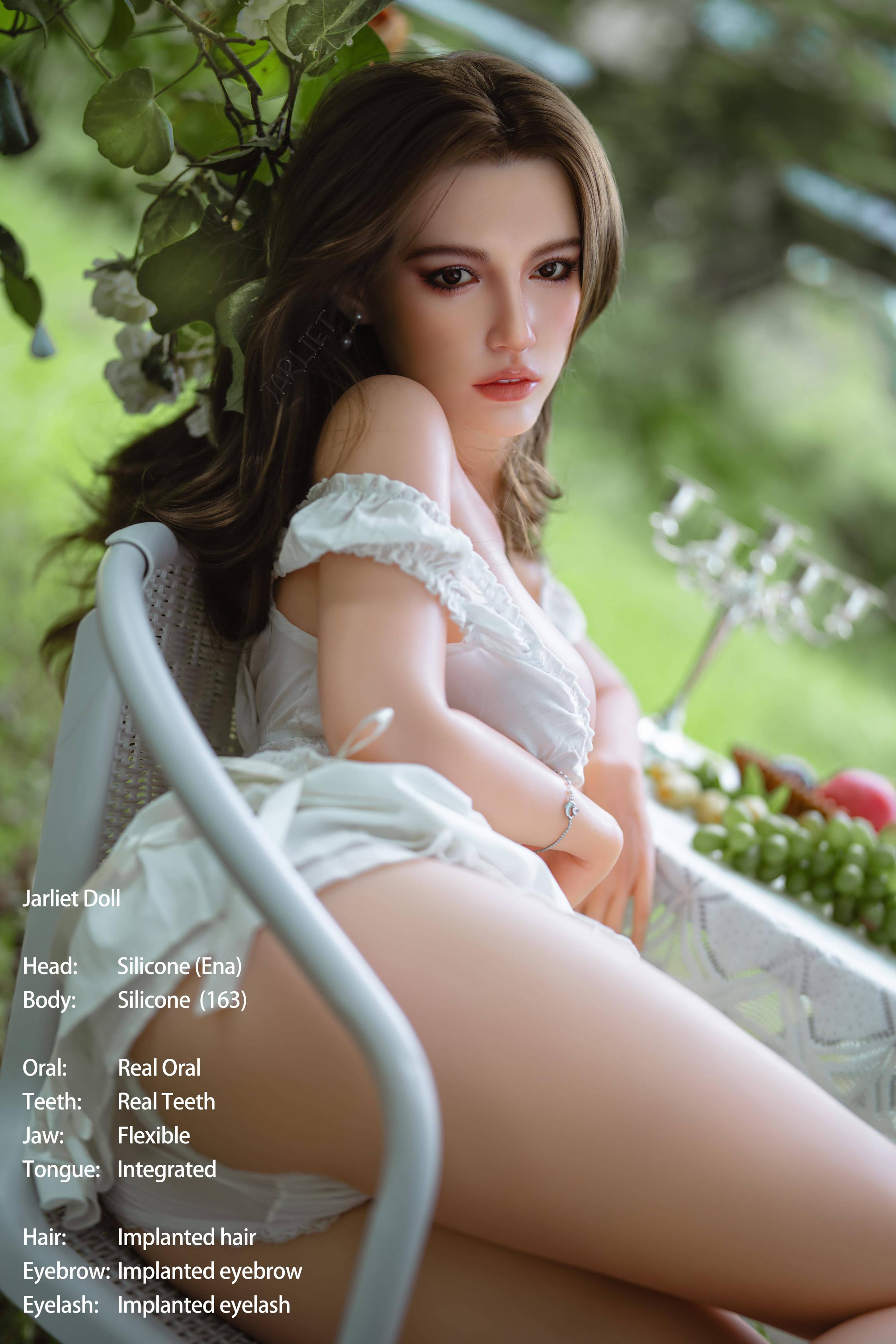 Jarliet | 163cm D Cup Full Silicone Realistic Sex Doll with ROS Head – Ena