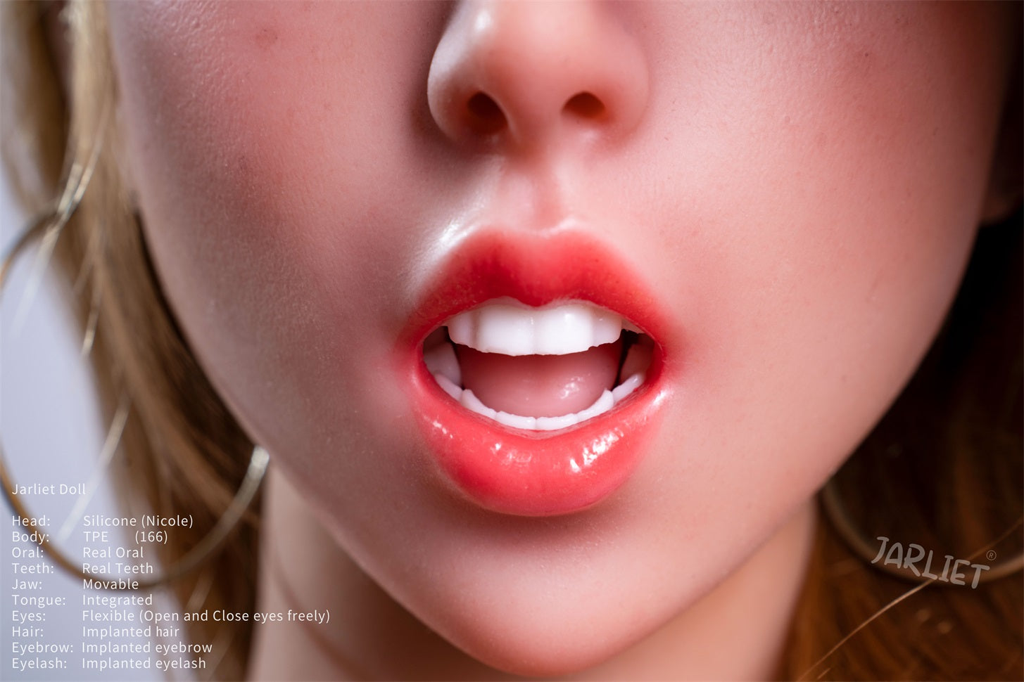 Jarliet | 5ft5/166cm Medium Breast Sex Doll with ROS Silicone Head - Nicole