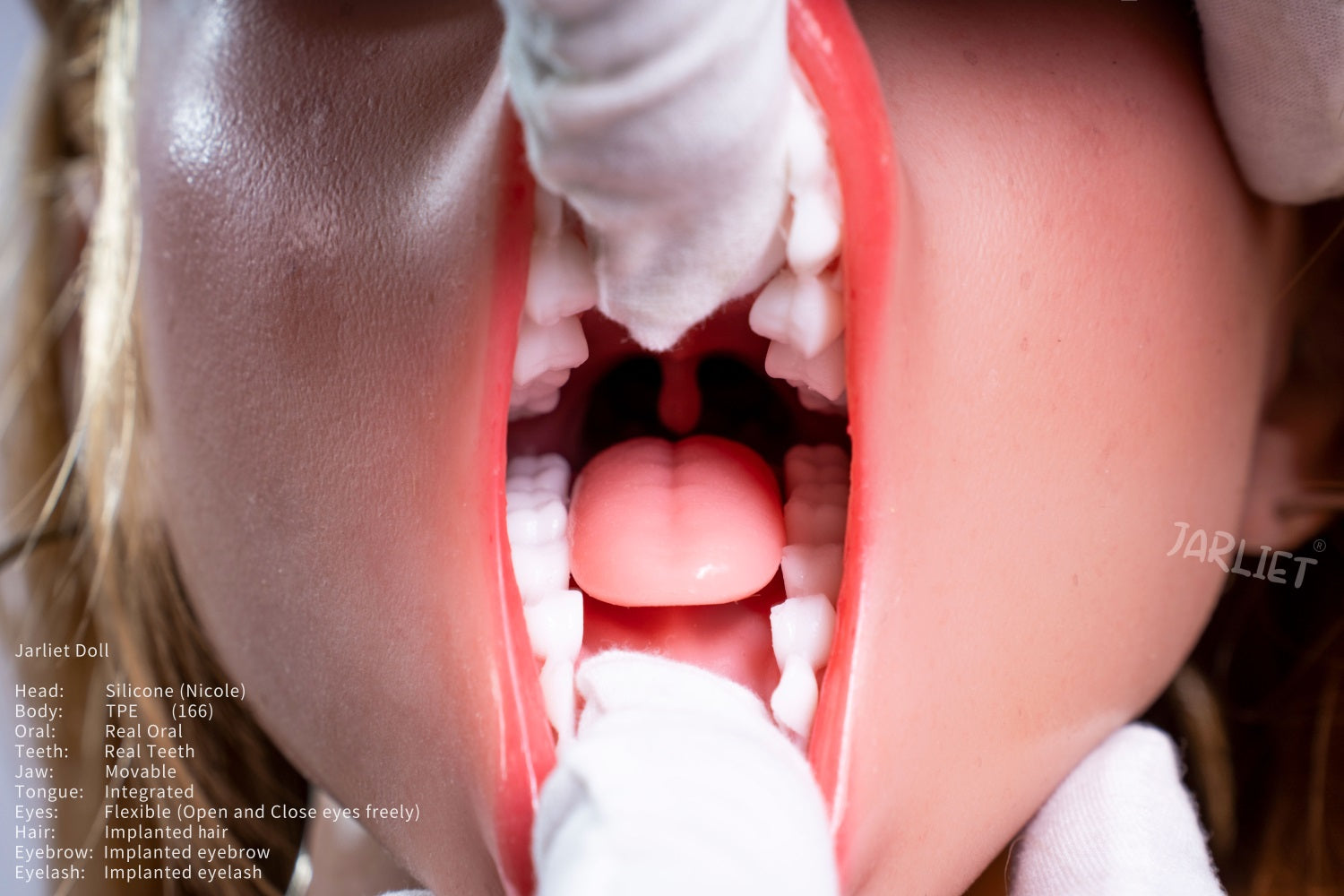 Jarliet | 5ft5/166cm Medium Breast Sex Doll with ROS Silicone Head - Nicole