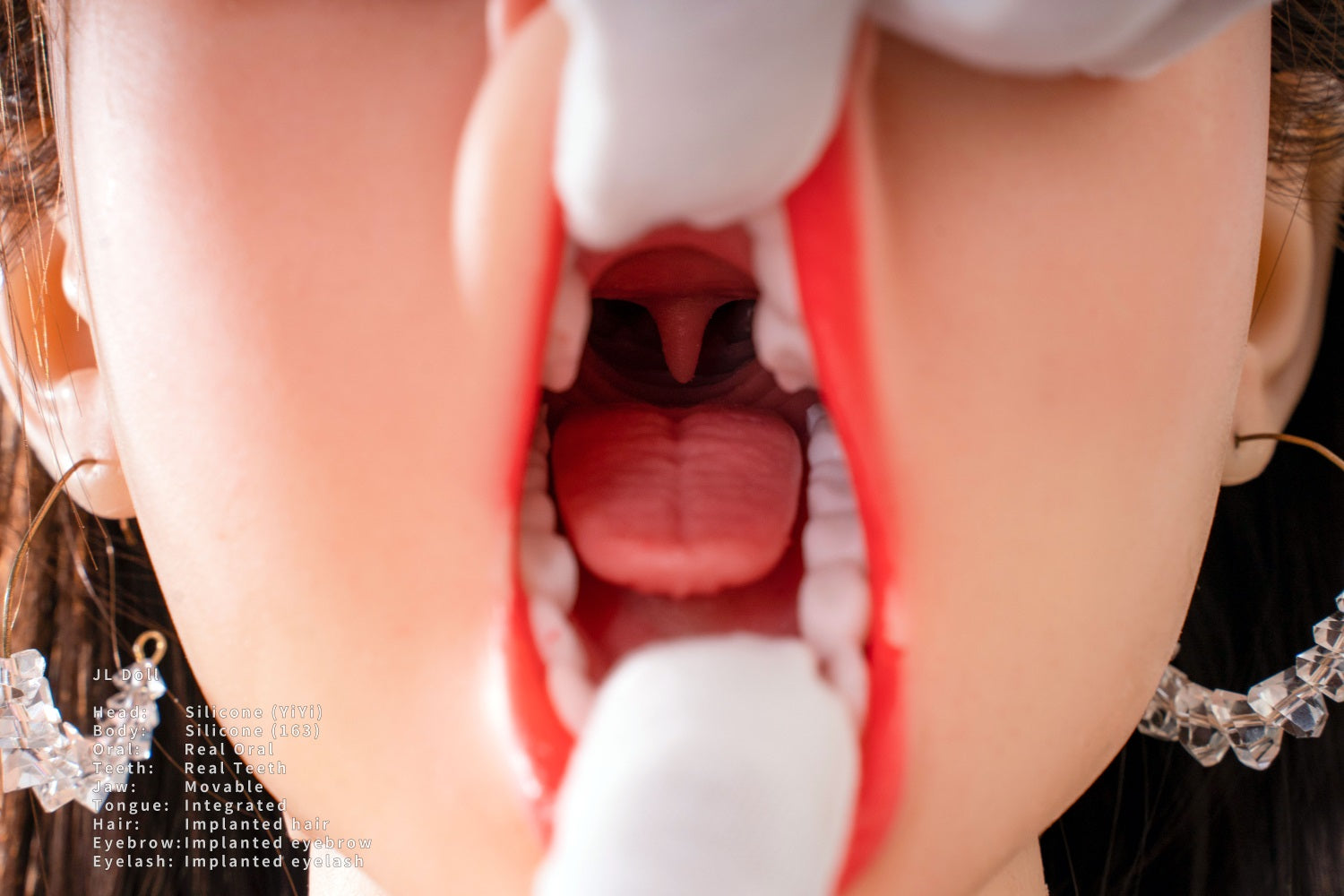 Jarliet | 5ft4/163cm Full Silicone Sex Doll with ROS Silicone Head Movable Jaw - YiYi