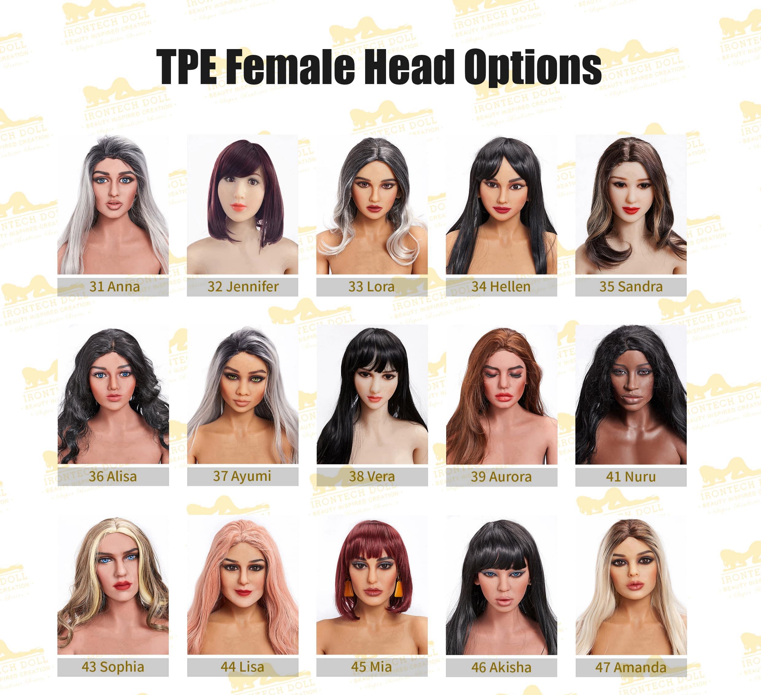 Irontech | TPE Head for Sex Dolls