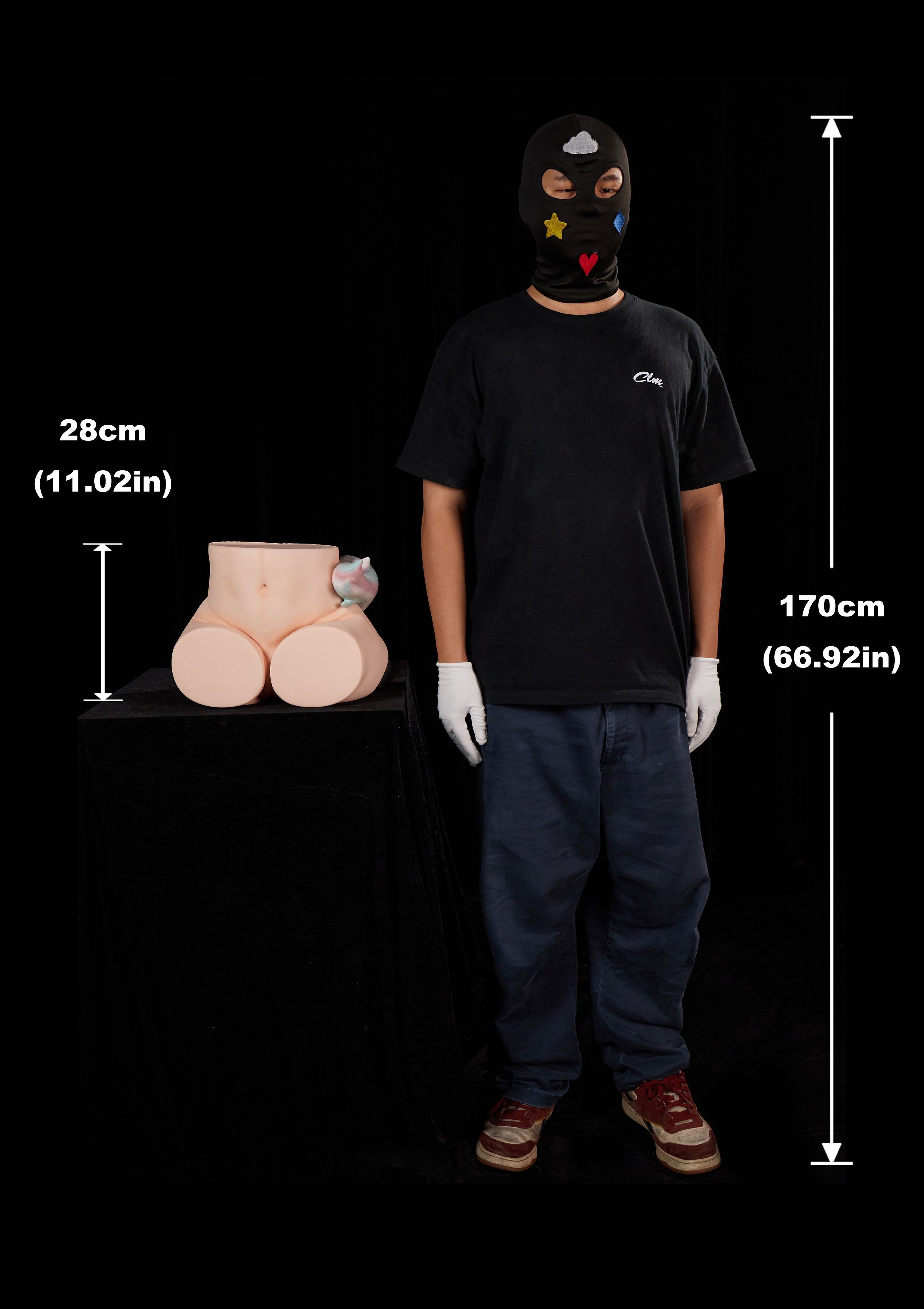 Climax Doll | 28cm/11in Butt Torso Full Silicone Doll - Razor