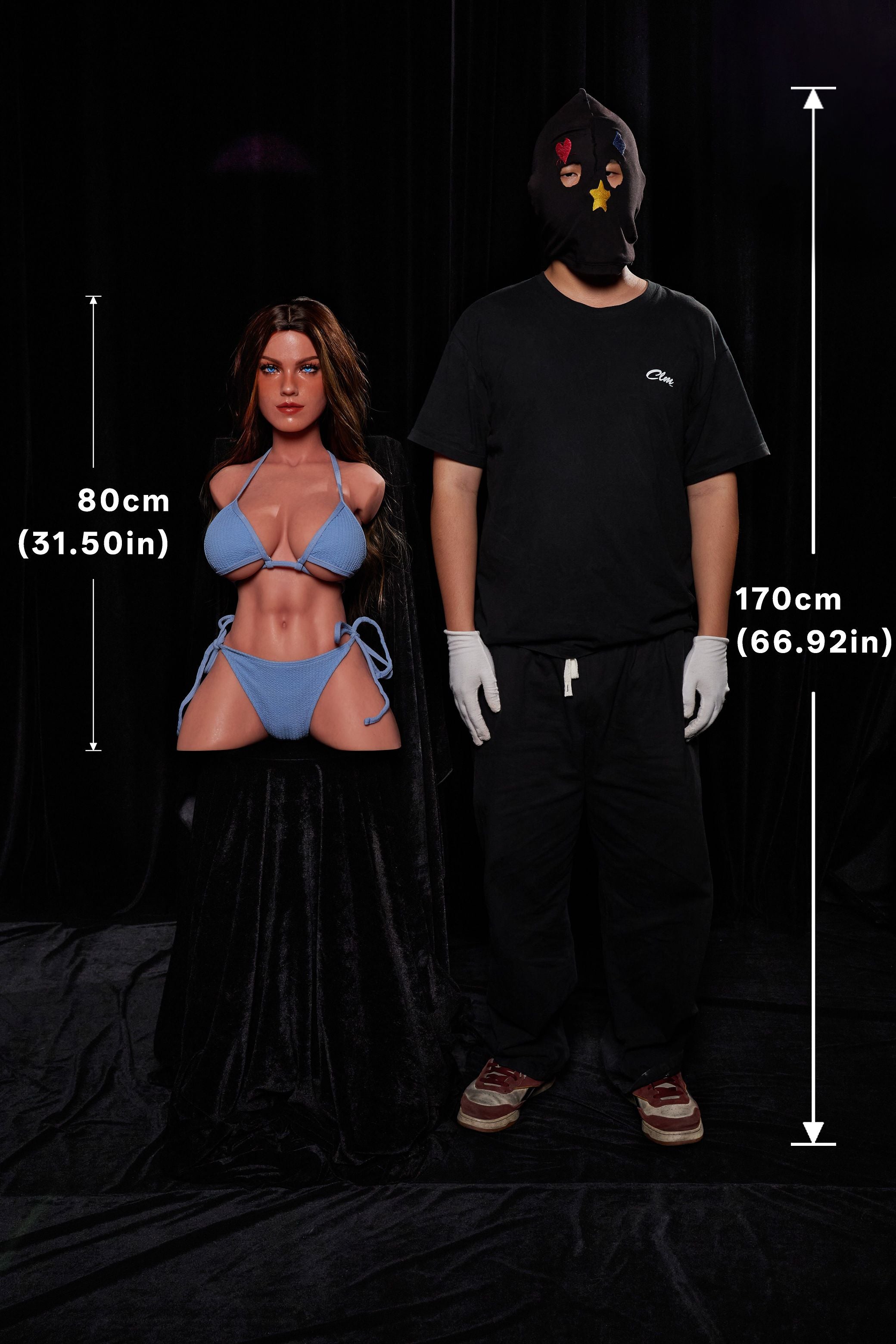 Climax Doll | 80cm/2ft7 Slim F Cup Full Silicone Torso Doll - Emma
