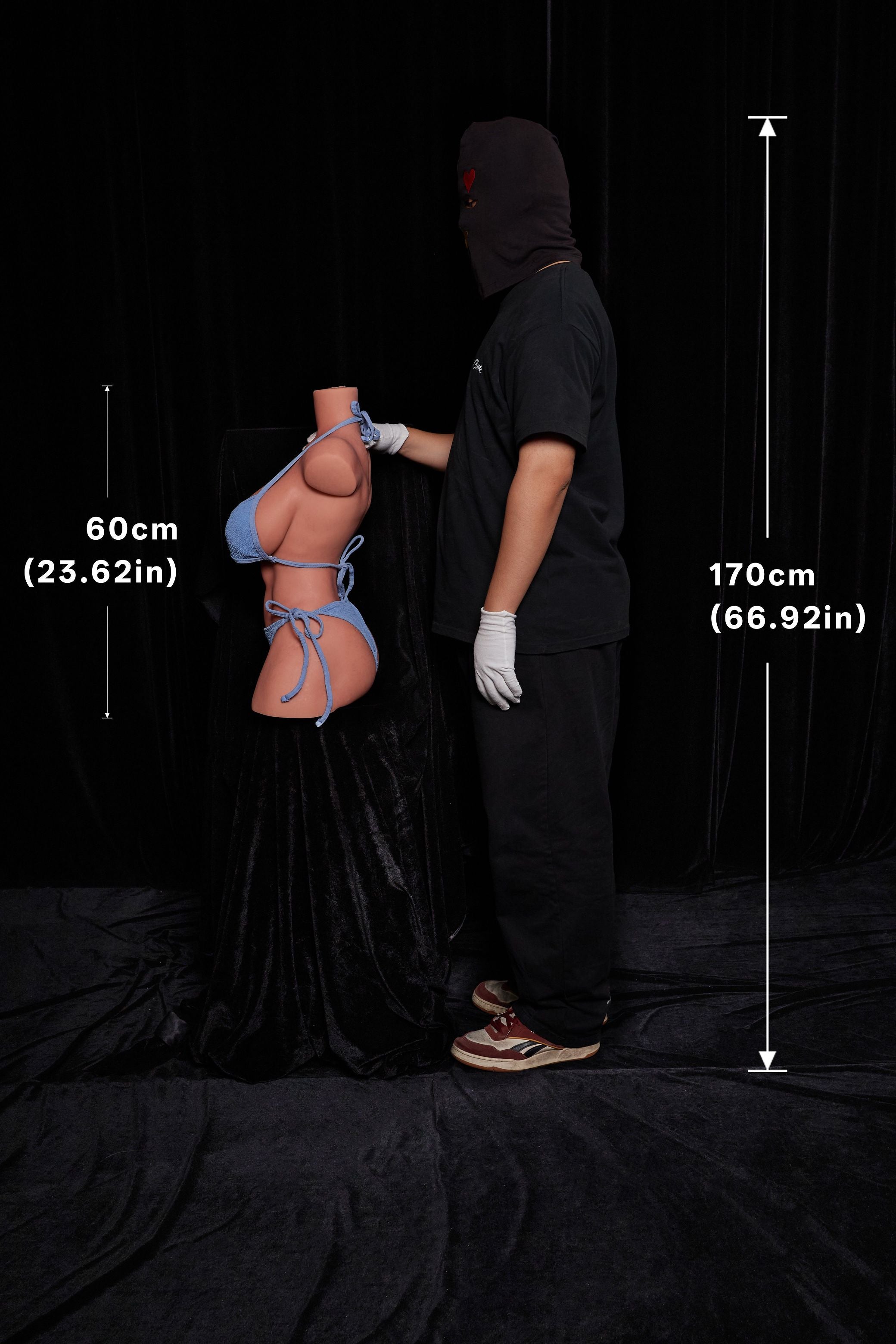 Climax Doll | 60cm/2ft0 F Cup Full Silicone Torso Doll ULW 663