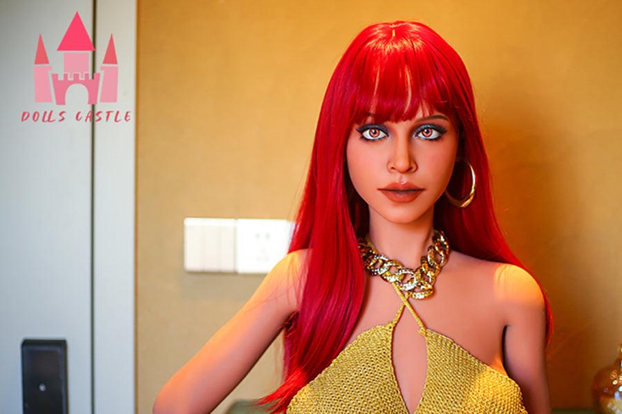 Dolls Castle | 170cm Redhead Skinny Small Boobs Sex Doll - Sybil - SuperLoveDoll