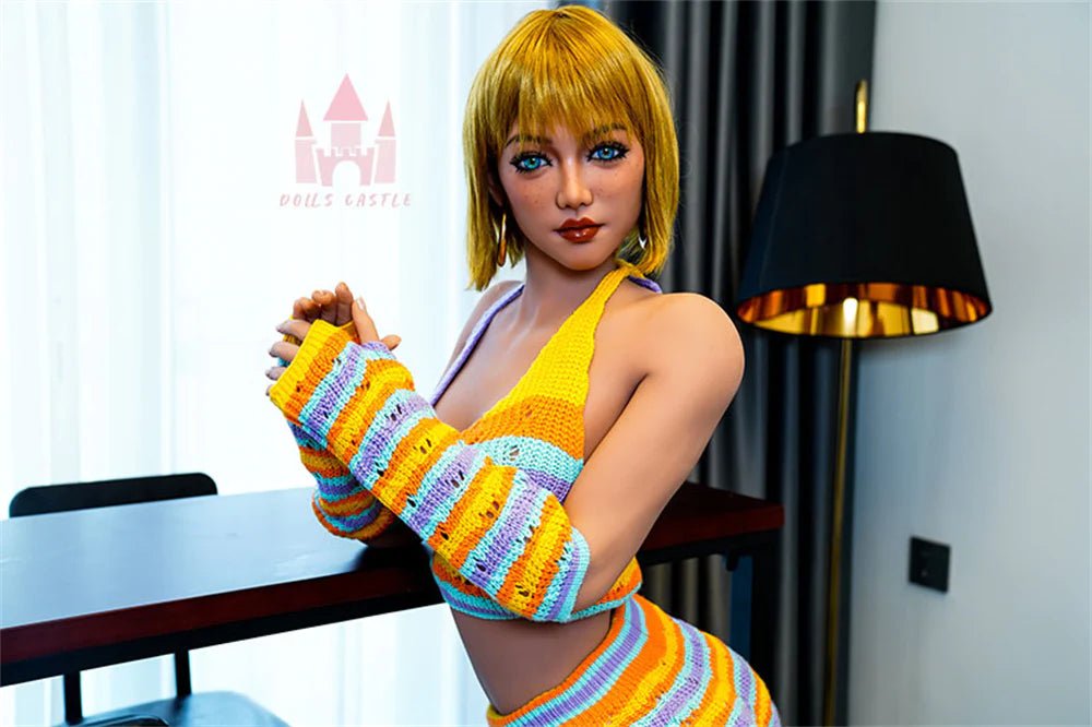 Dolls Castle | US In Stock - 163cm/5ft4 E-cup Mature Short Hair Freckled Sex Doll - Candice - SuperLoveDoll