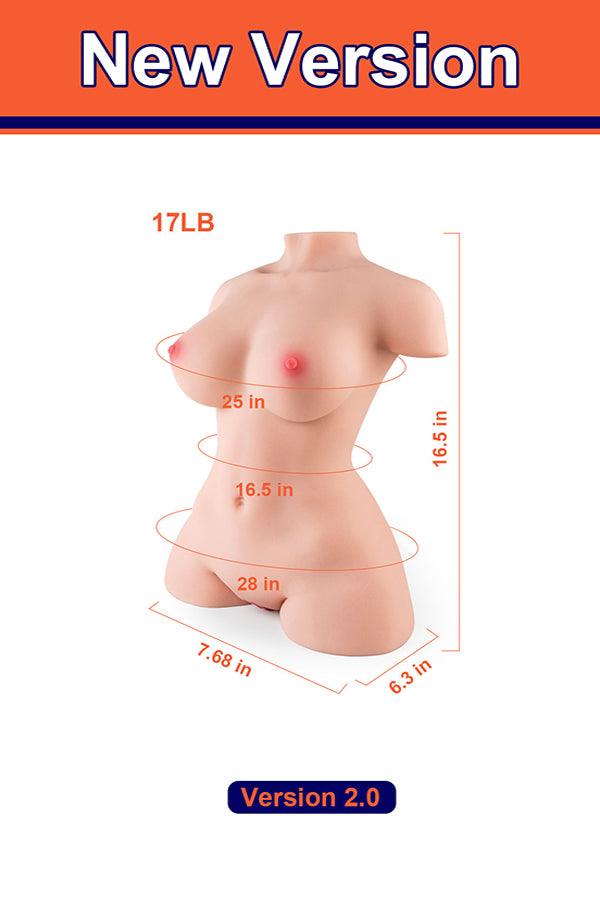 US In Stock | 17lb S Shape Double Channel Sex Torso - Yvette - SuperLoveDoll