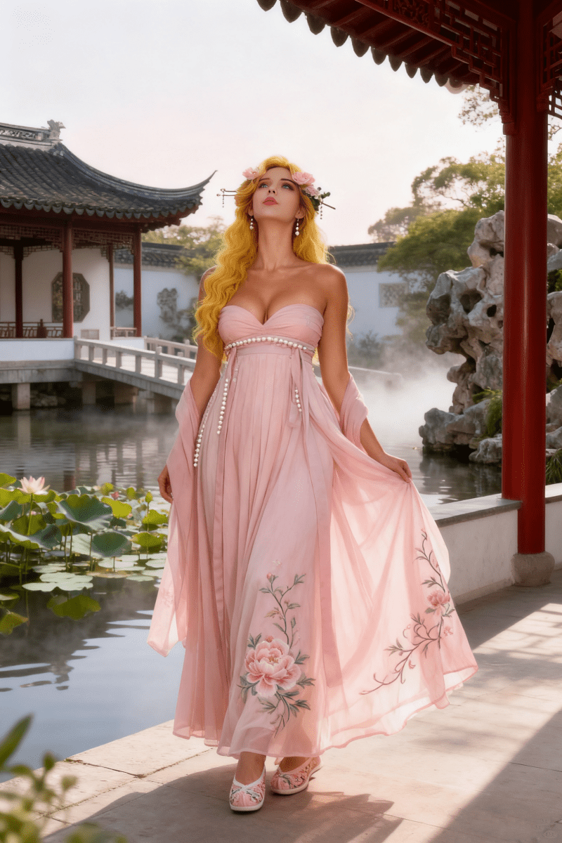 158cm Chinese Su - style garden style European beauty sex doll - Rose - Paradisexdoll