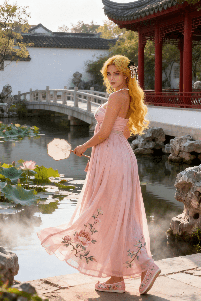 158cm Chinese Su - style garden style European beauty sex doll - Rose - Paradisexdoll