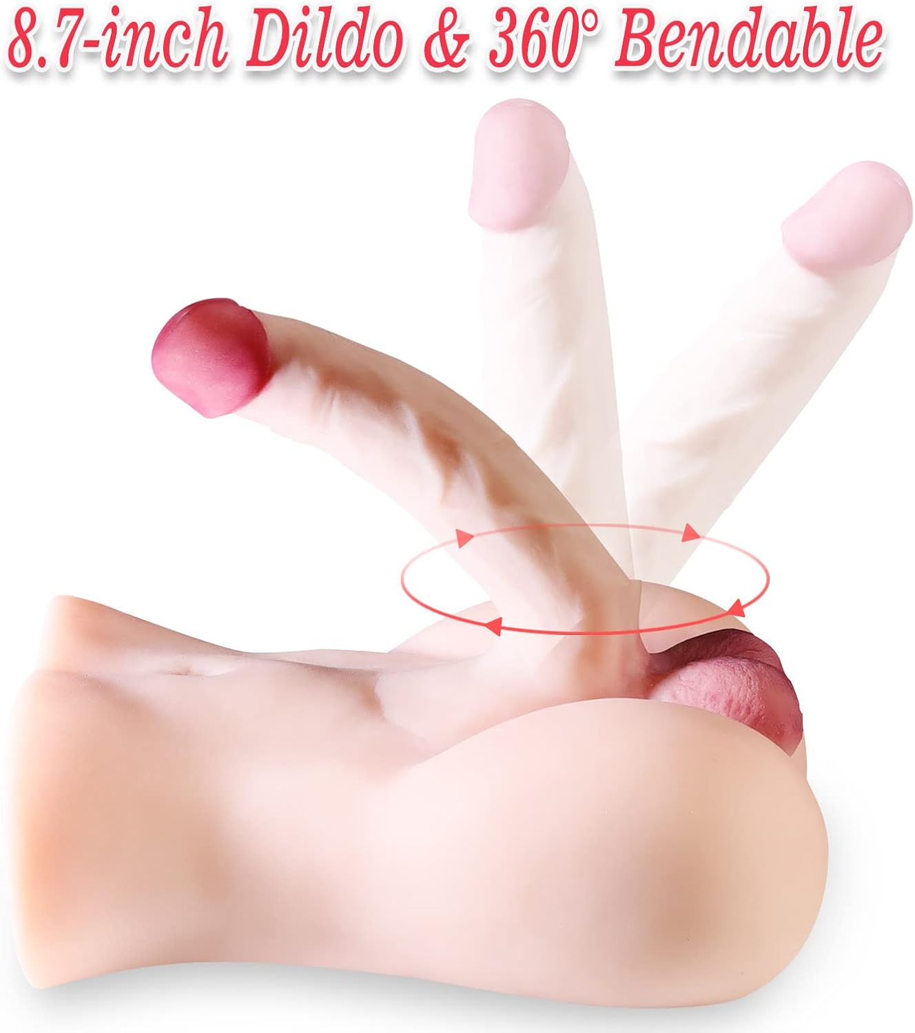 ⚡50%OFF | 7.7LB Sex Doll with 8.7inch Dildo for Women Masturbation, Love Sexdoll with Flexible Penis for Lesbian Gay, Female Masturbator Dildo Toy for Woman Man Orgasm Sexual Pleasure