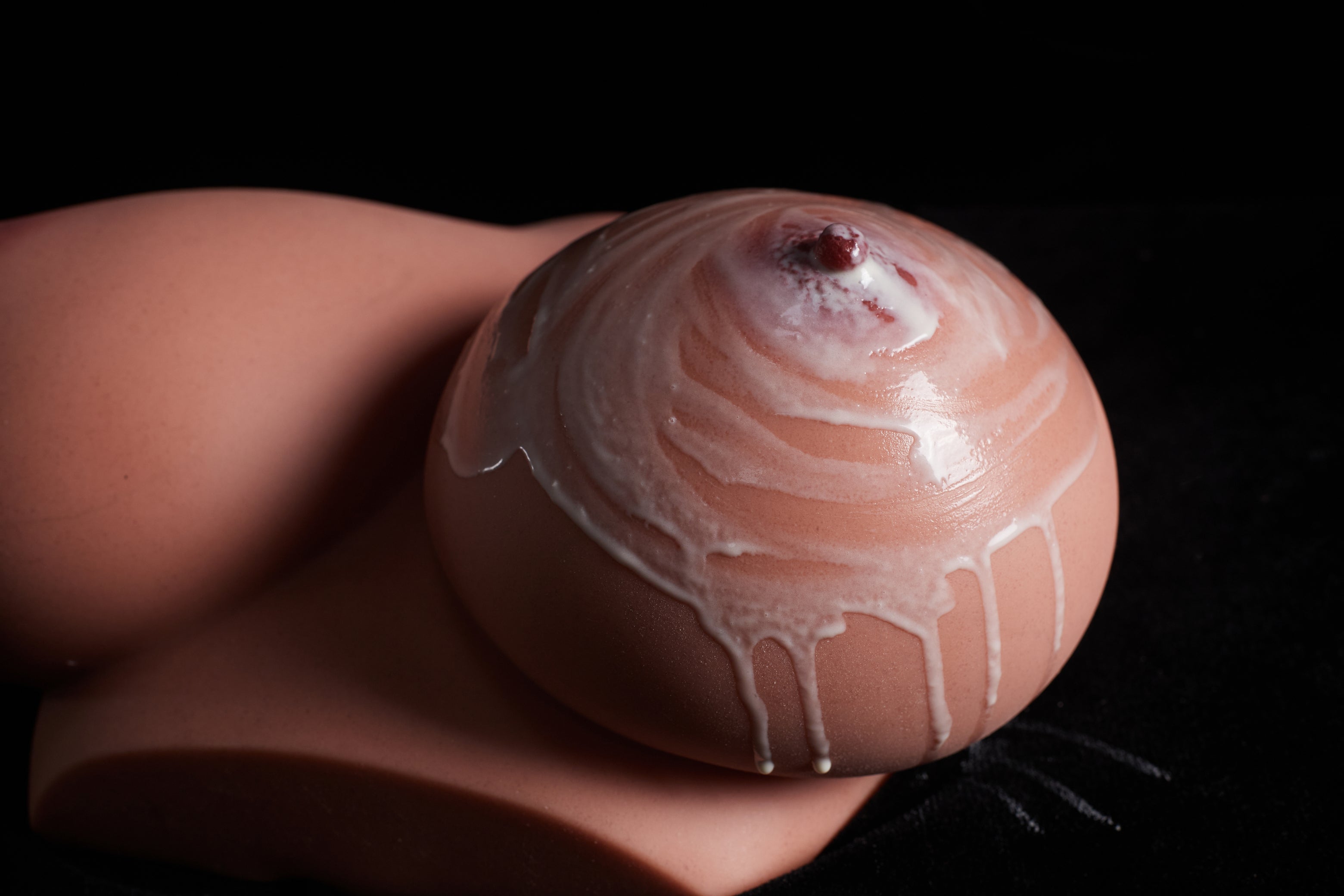 Climax Doll Mammary Intercourse Silicone Sex Toy Si-B-86, Black