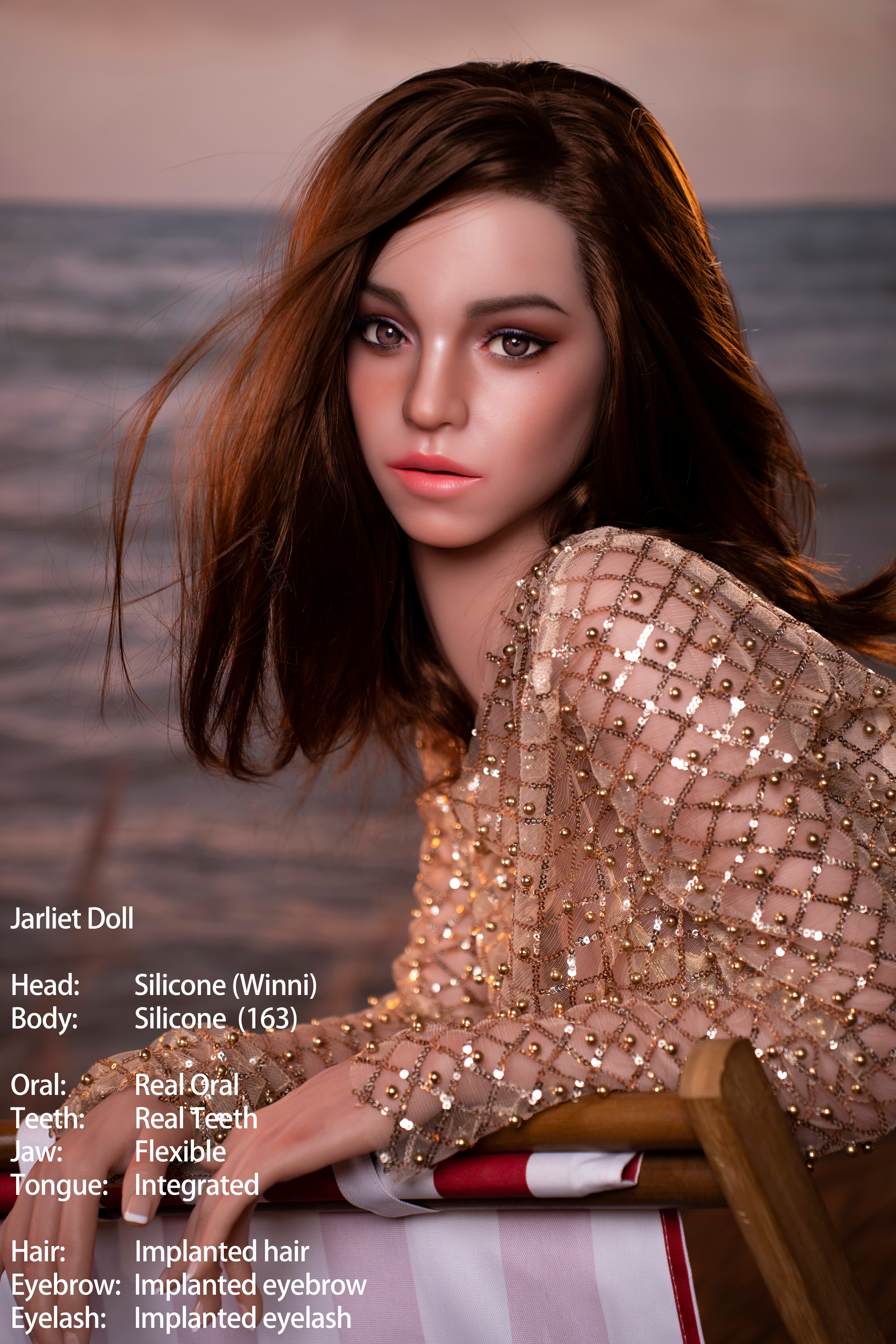 Jarliet | 163cm D Cup Full Silicone Realistic Sex Doll with ROS Head – Winni