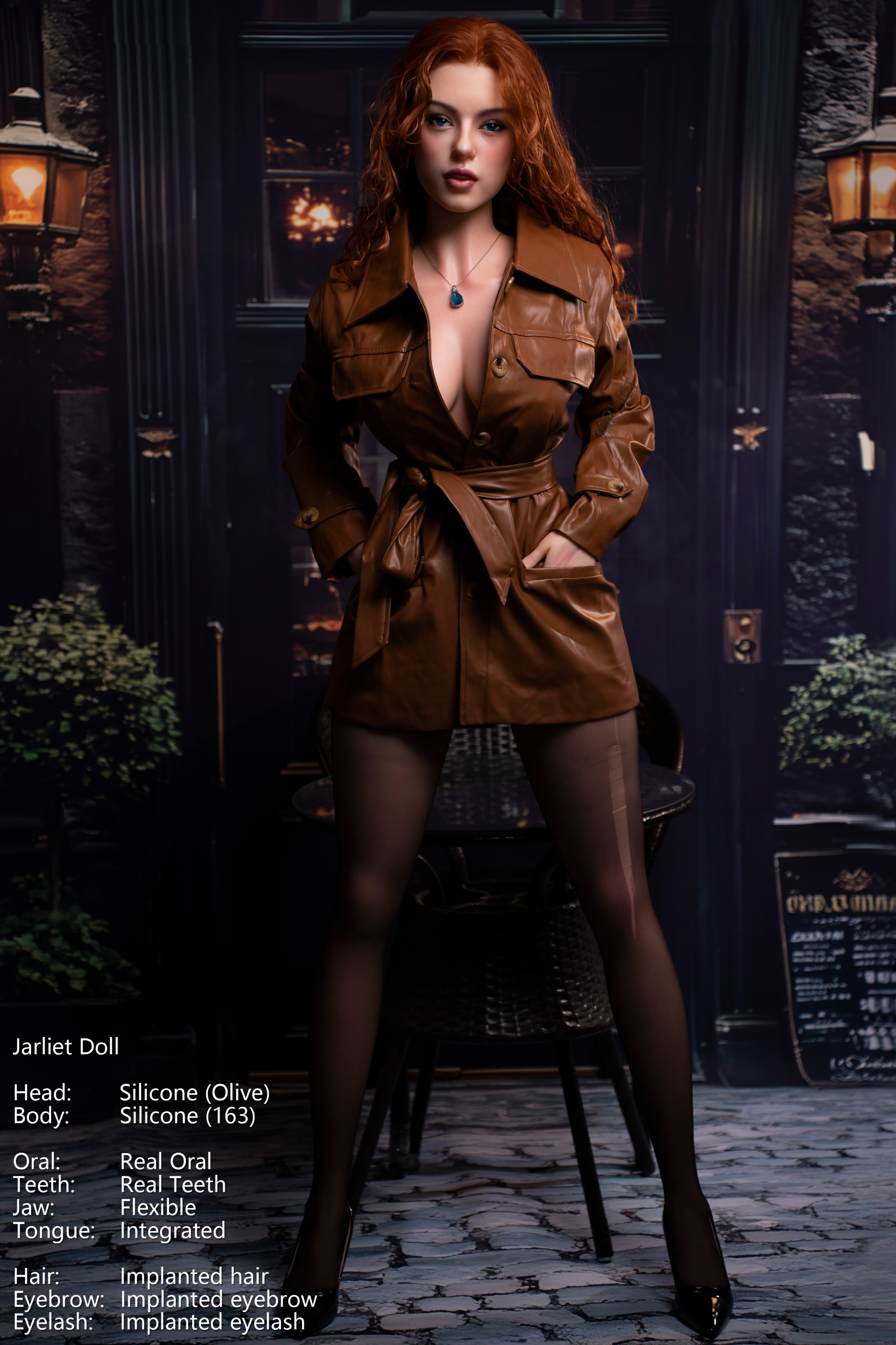 Jarliet | 163cm / 5ft4 Full Silicone Sex Doll with ROS Head – Olive