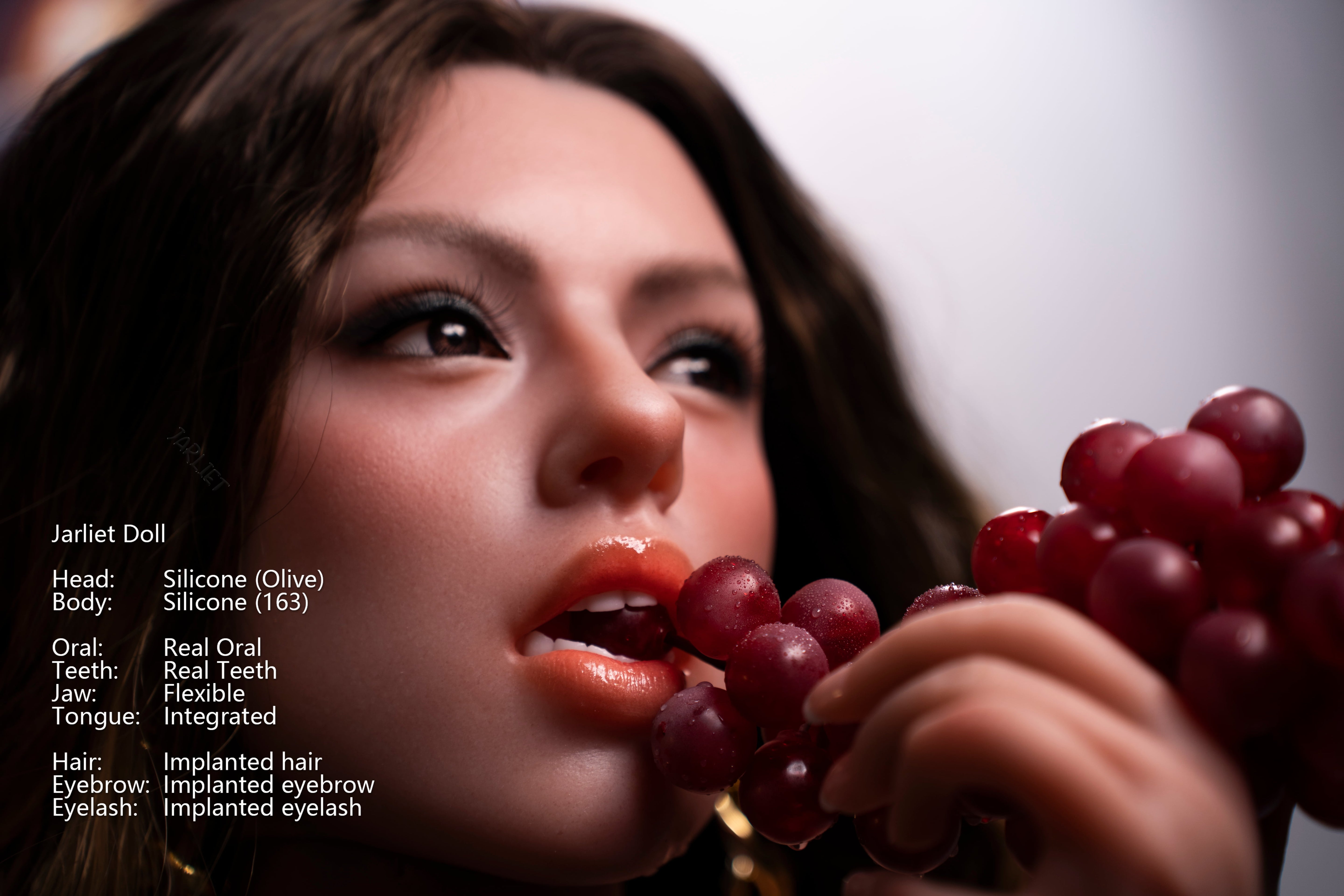 Jarliet | 163cm / 5ft4 Slim-Curve Full Silicone Sex Doll with ROS Head – Olive