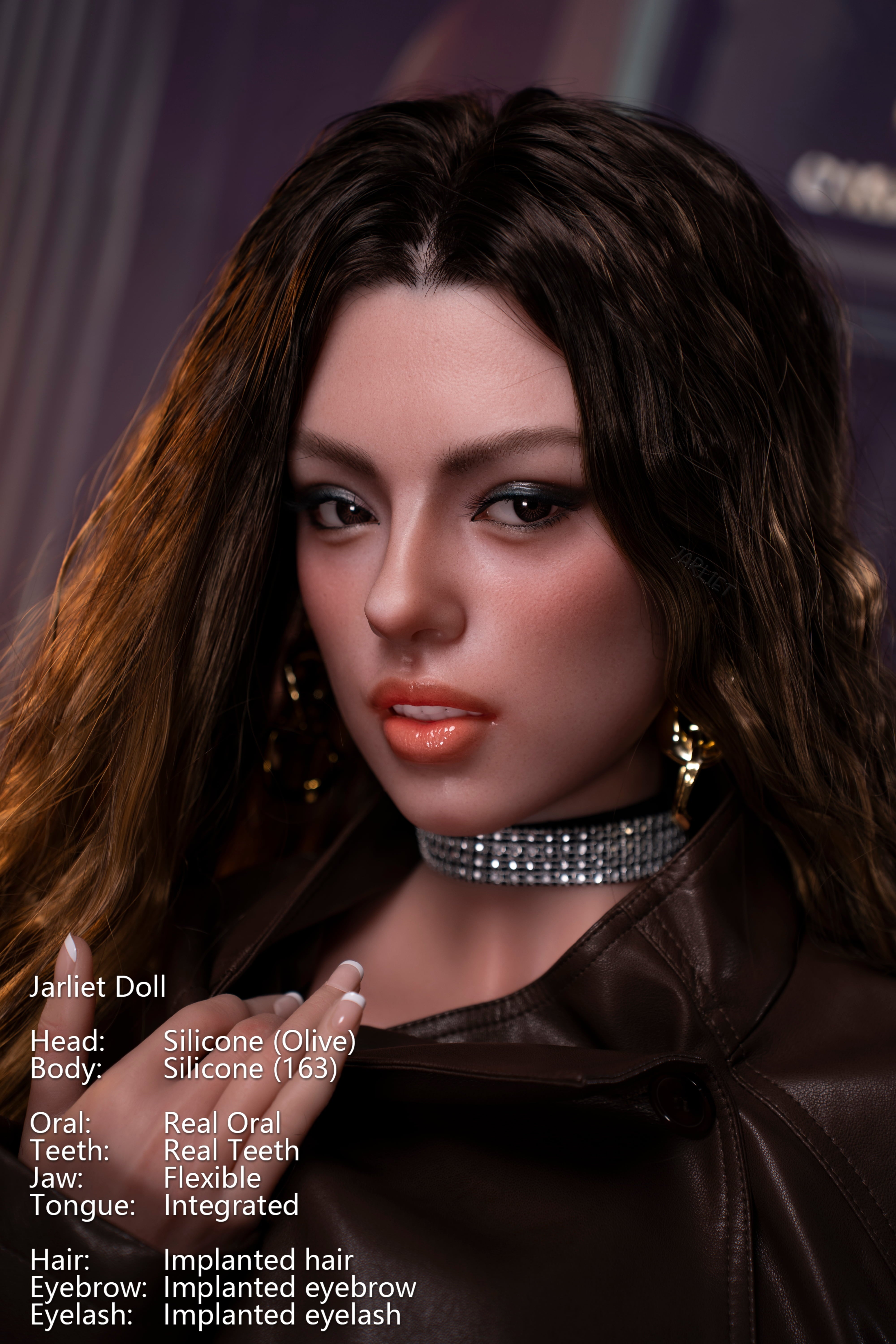 Jarliet | 163cm / 5ft4 Slim-Curve Full Silicone Sex Doll with ROS Head – Olive