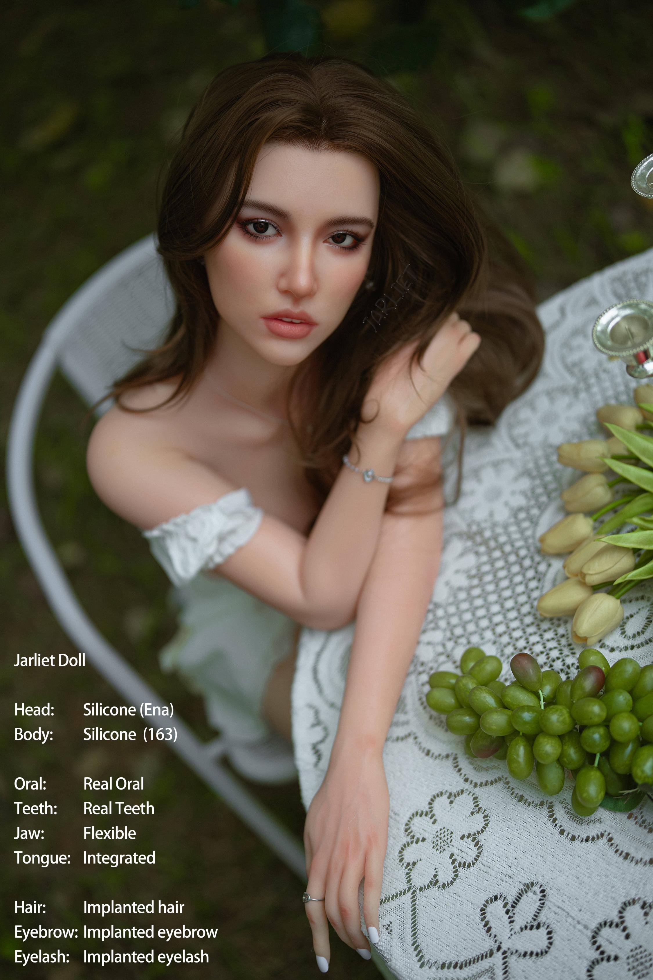 Jarliet | 163cm D Cup Full Silicone Realistic Sex Doll with ROS Head – Ena