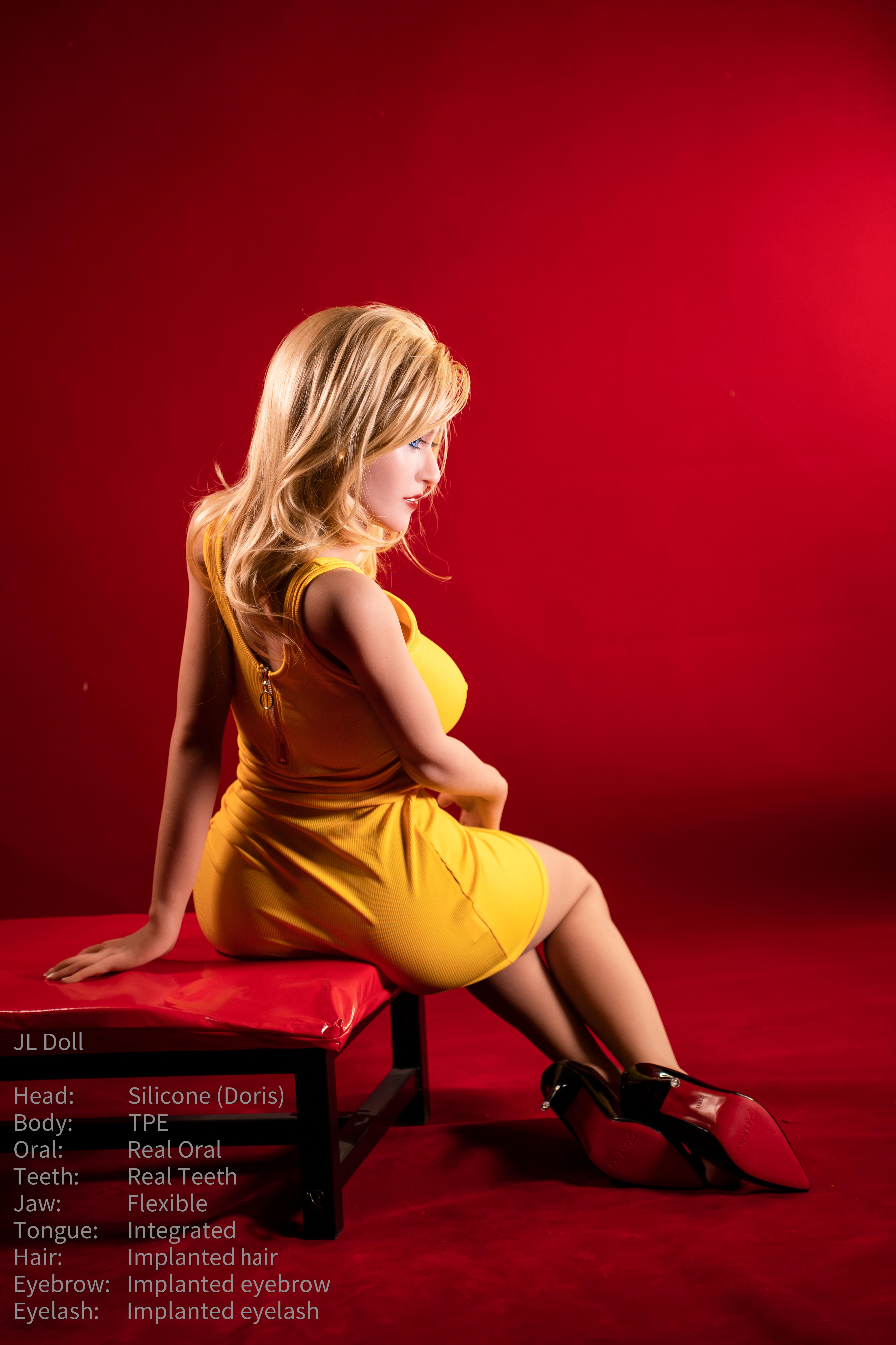 Jarliet | 148cm (4ft 10in) Slim Waist Realistic Doll TPE Body Silicone Head Sex Doll for Men – Doris