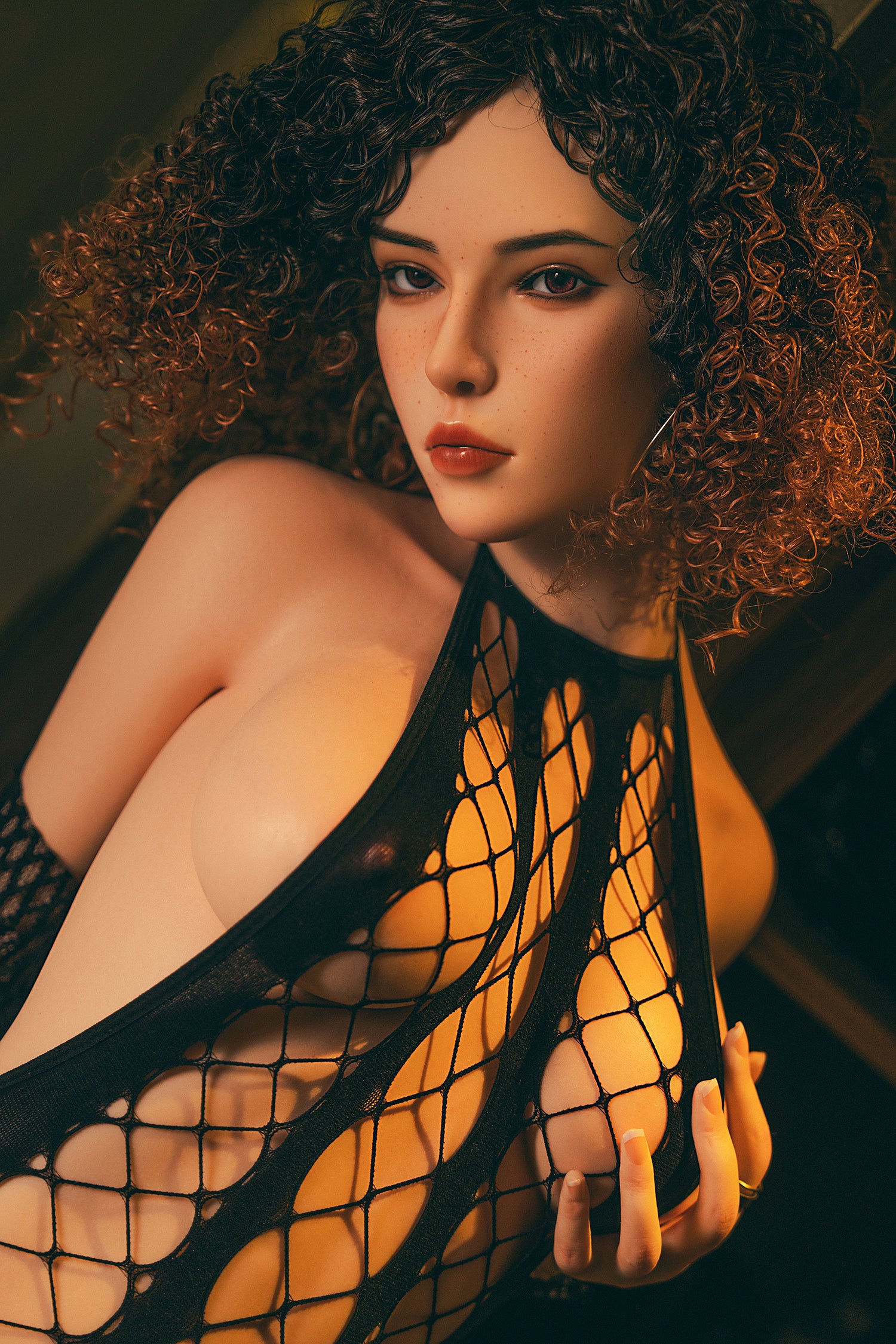 SY Doll - 173cm(5ft6) D Cup Full Silicone Curly Hair Sex Doll- Fancy