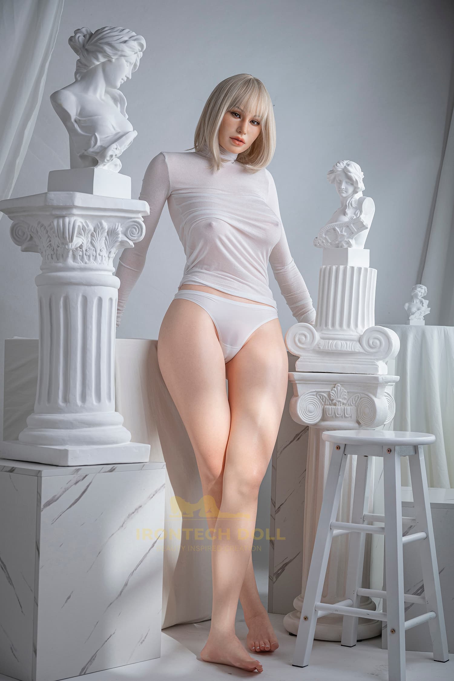 Irontech Doll | 171cm / 5ft7 Full Silicone Sex Doll with ROS MAX Head – Pearl
