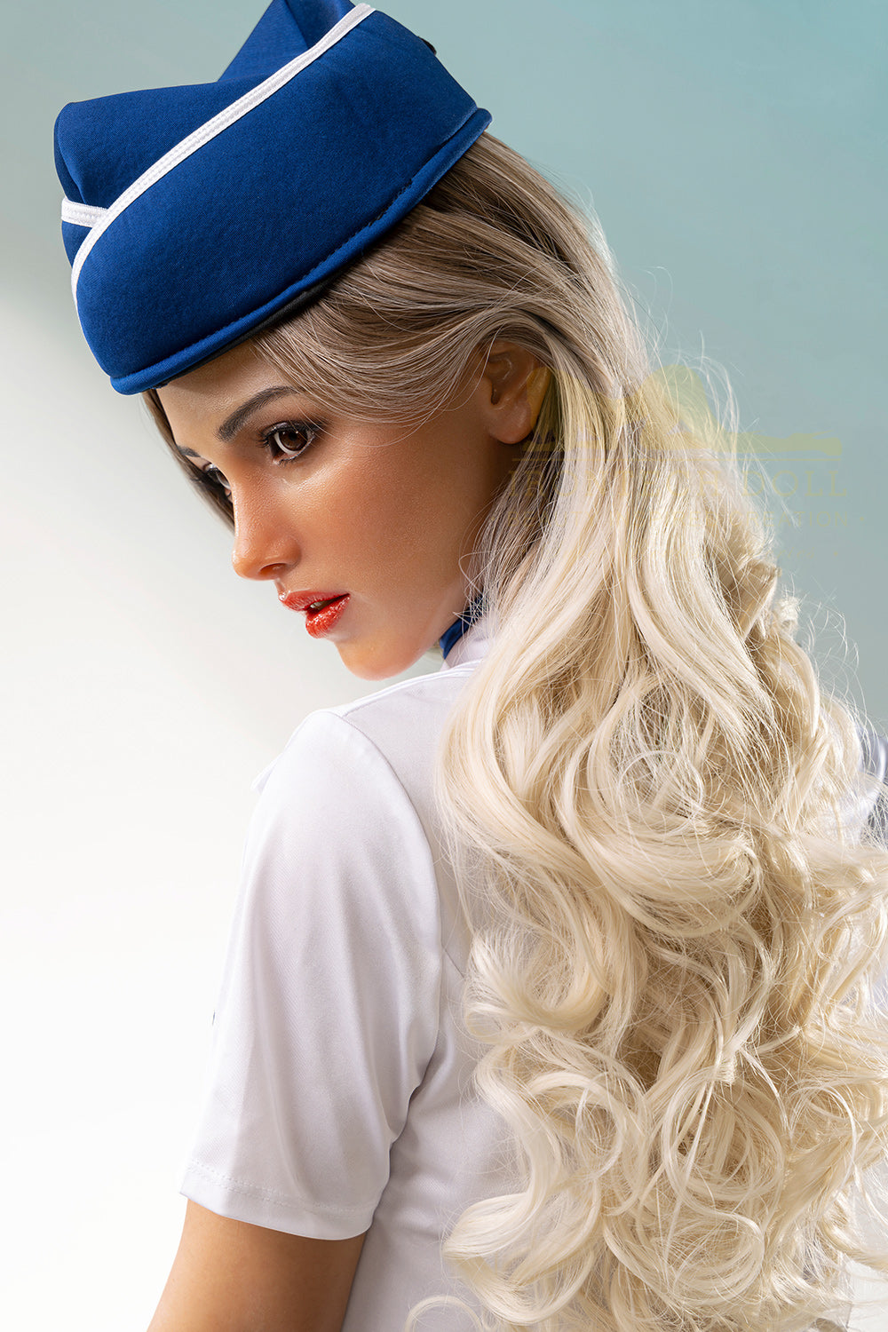 Irontech Doll - 169cm Full Silicone Dark Tanned Stewardess Uniform- Rosalyn
