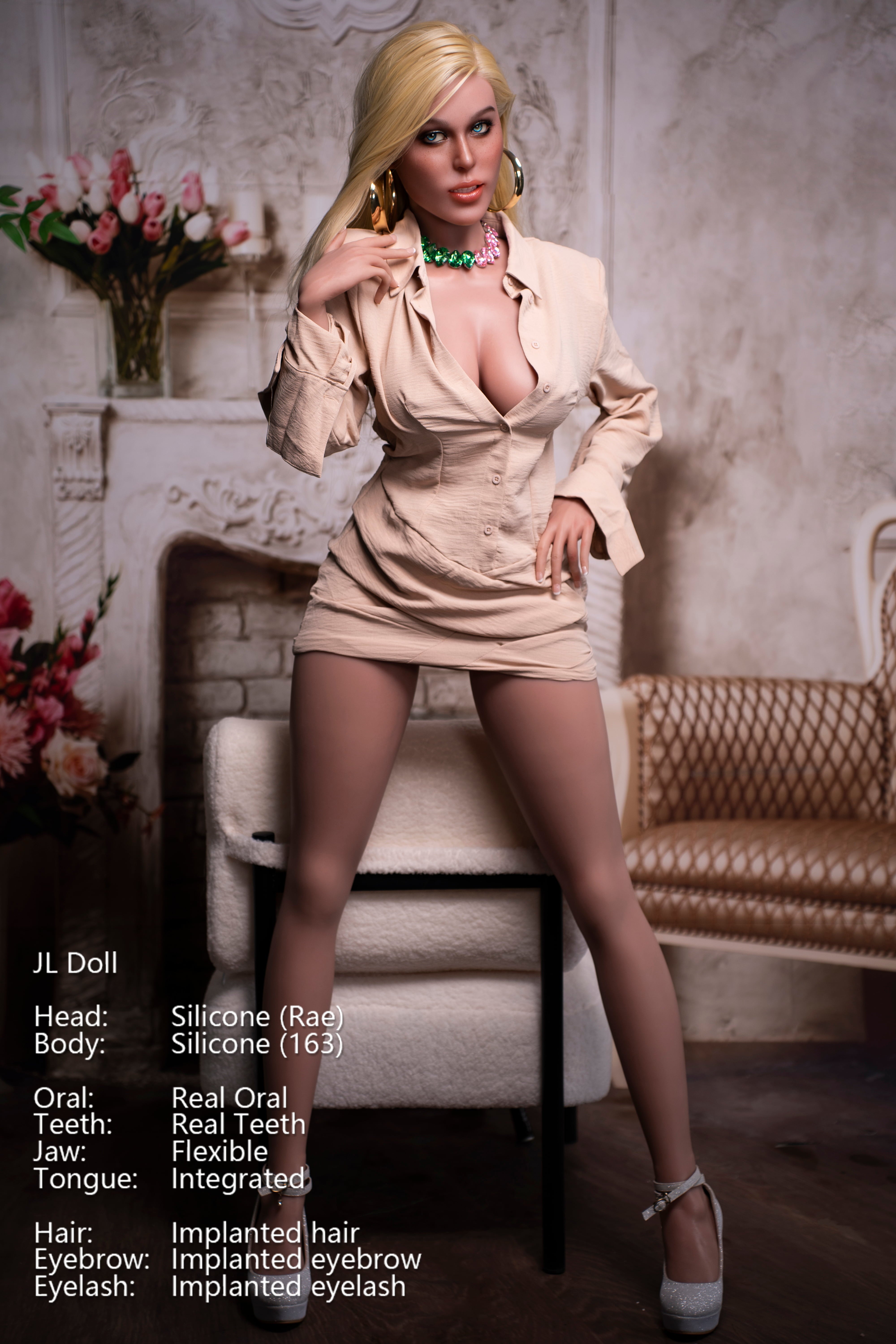 Jatliet | 163cm/5ft4 Slender Athletic Full Silicone Sex Doll with ROS MAX Head - Rae