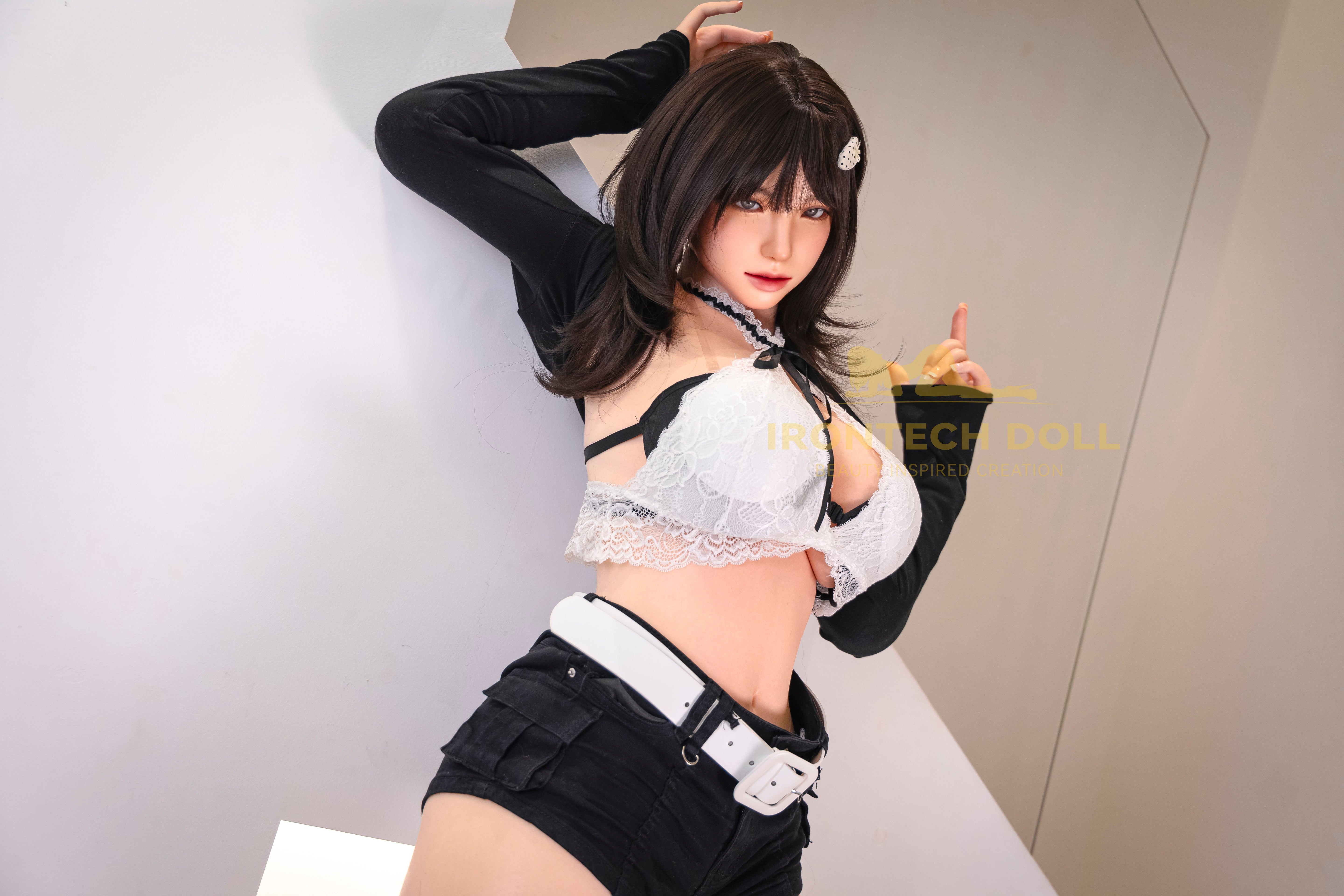 Irontech Doll | 165cm / 5ft5 Curvy Full Silicone Sex Doll with ROS MAX Head – Kitty