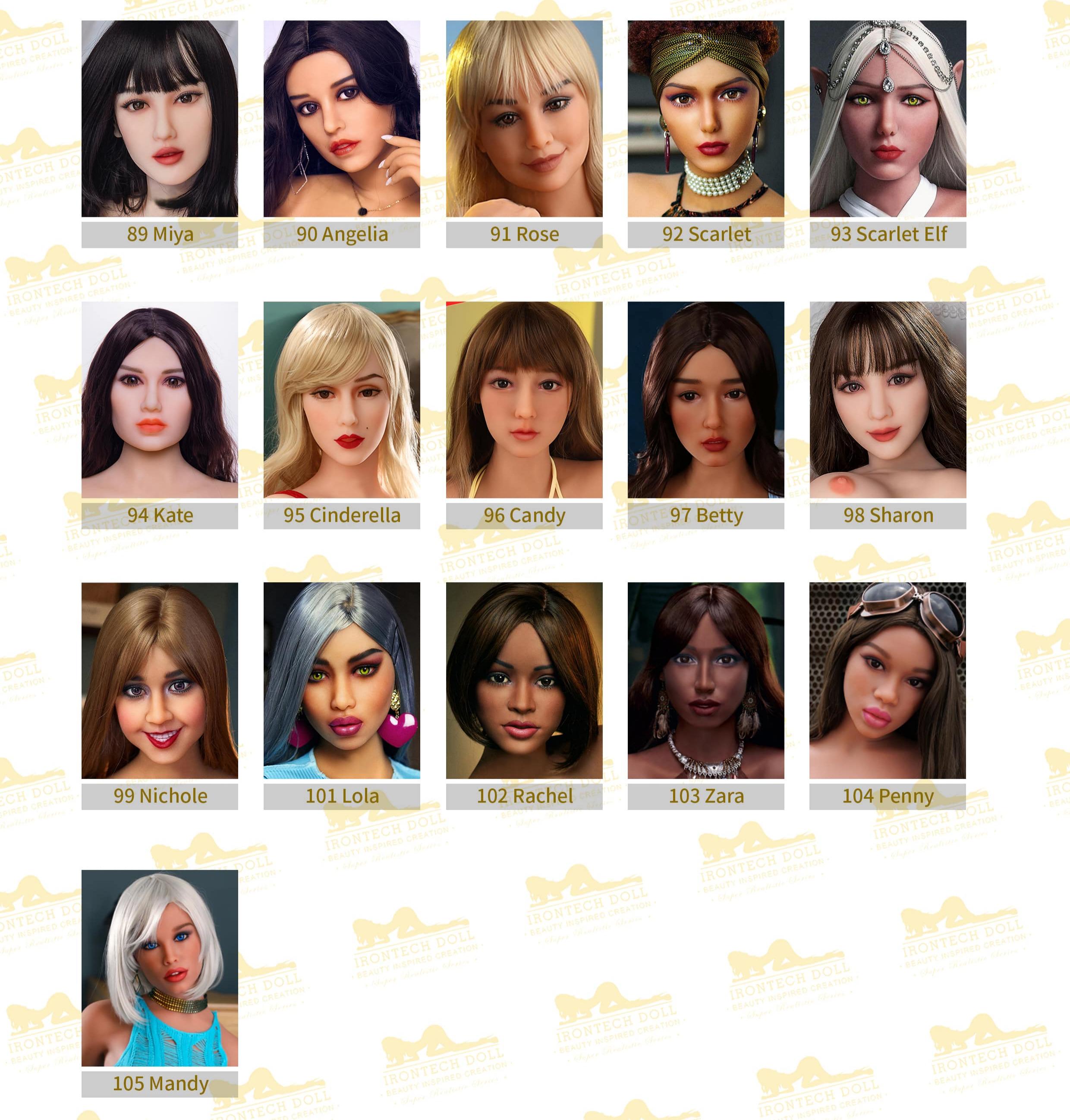 Irontech | TPE Head for Sex Dolls