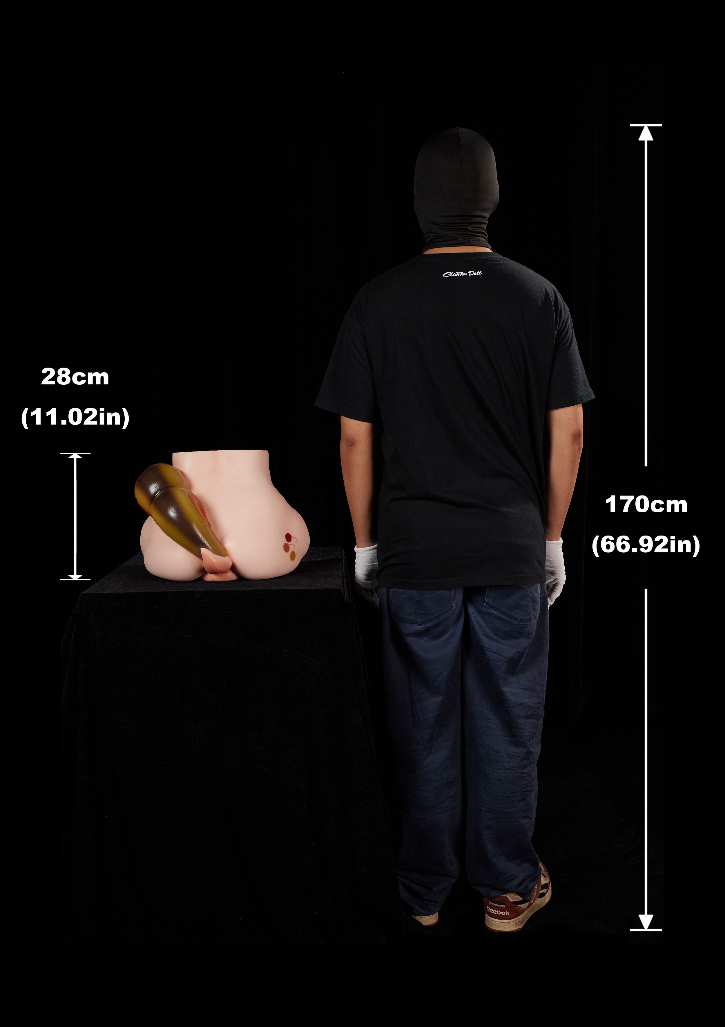 Climax Doll |  28cm/11in Butt Torso Full Silicone Doll - Peppy