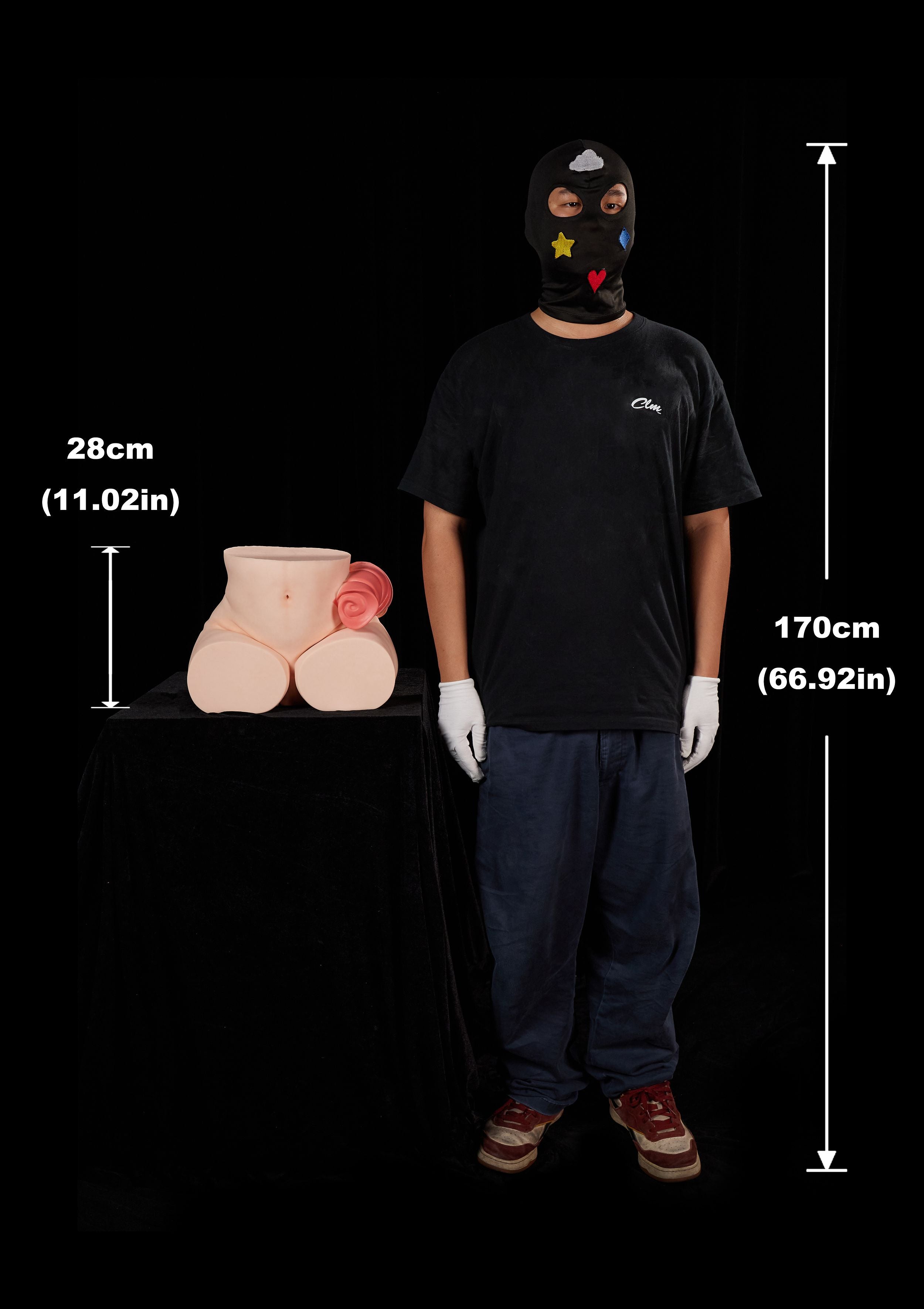 Climax Doll |  28cm/11in Butt Torso Full Silicone Doll - Ray