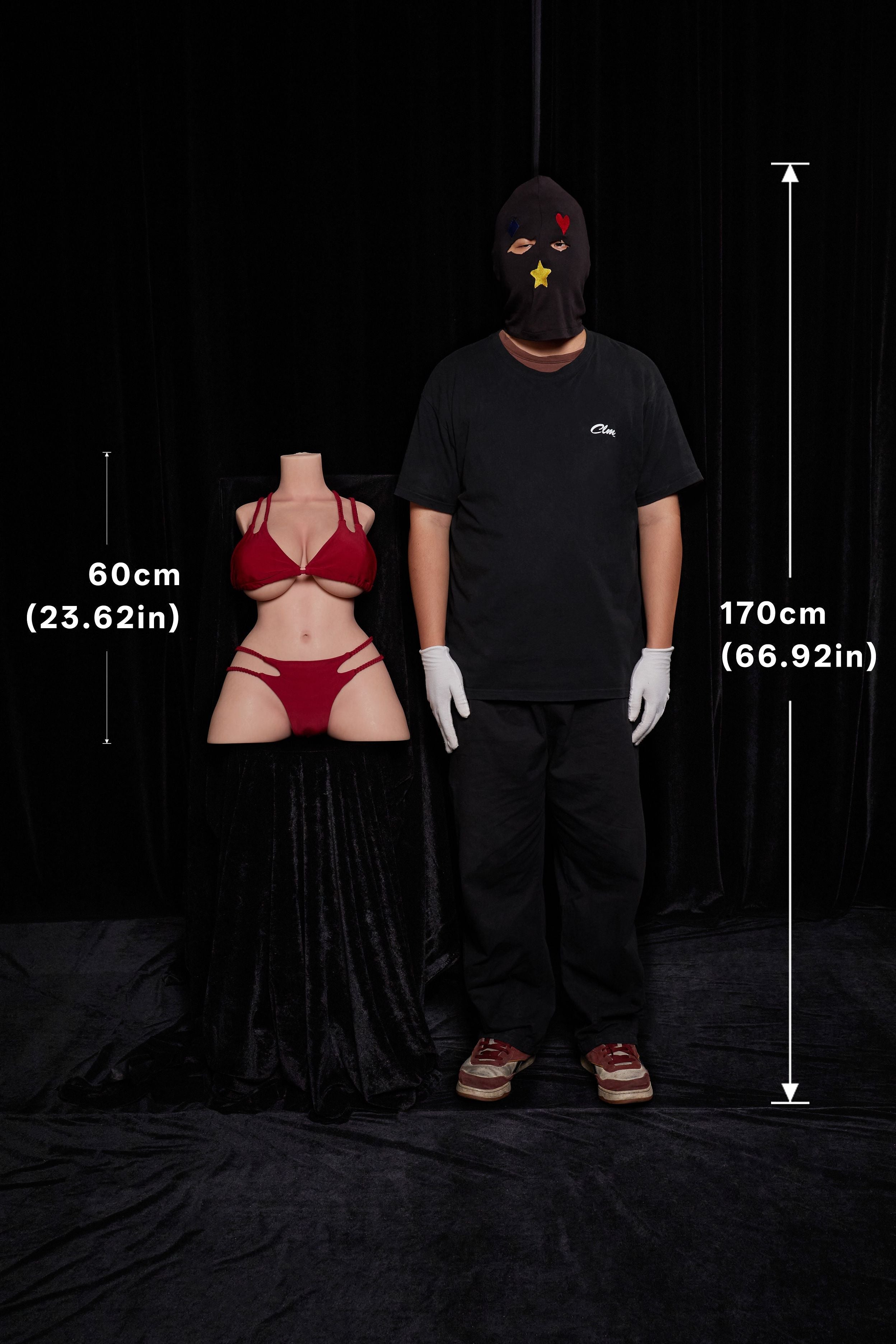 Climax Doll |  80cm/2ft7 Curvy Full Silicone Torso Sex Doll ULW 664