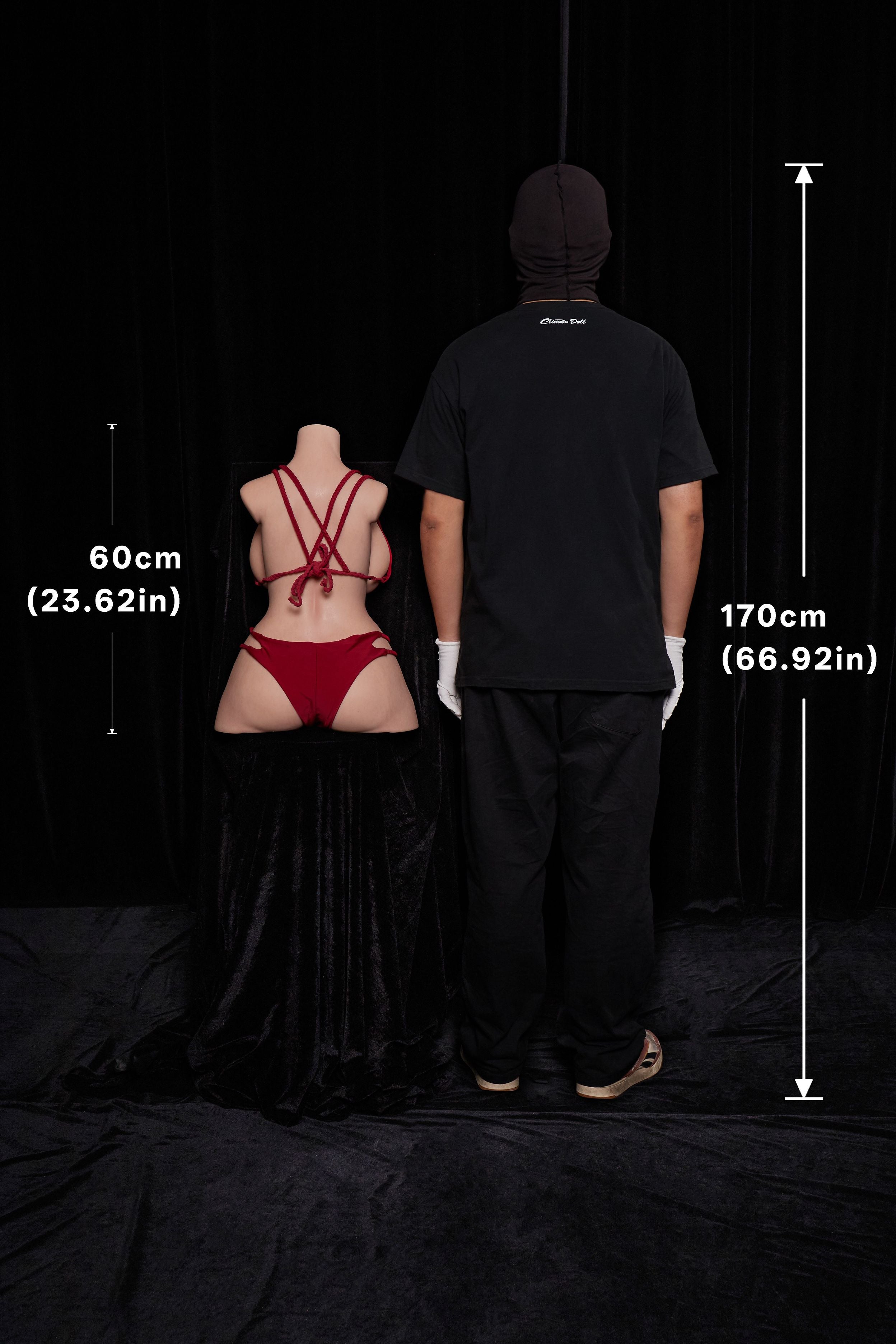 Climax Doll |  80cm/2ft7 Curvy Full Silicone Torso Sex Doll ULW 664