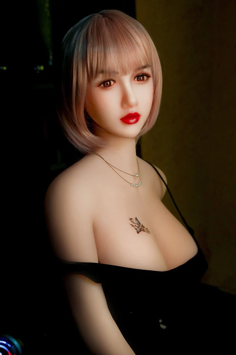 165cm (5' 5") Asian Korean Pink Short Hair Sex Doll - Jessie - SuperLoveDoll