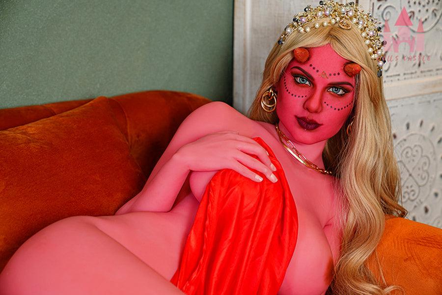 Dolls Castle | 163cm Ailen Busty Red Skin Sex Doll - Scarlett - SuperLoveDoll