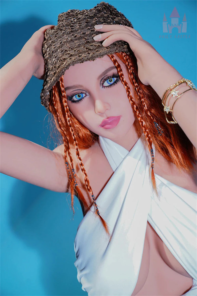 Dolls Castle | US In Stock - 156cm/5ft1 E-cup Blue Eyes Redhead Sex Doll - Daphne - SuperLoveDoll