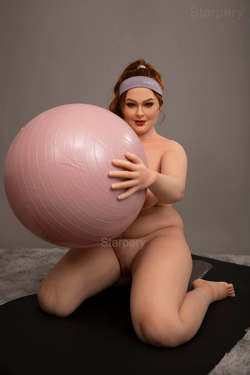 STARPERY Doll | 161cm ( 5'3' ) BBW New head Ivory Yoga sex lady Full Silicone-Ivory - SuperLoveDoll