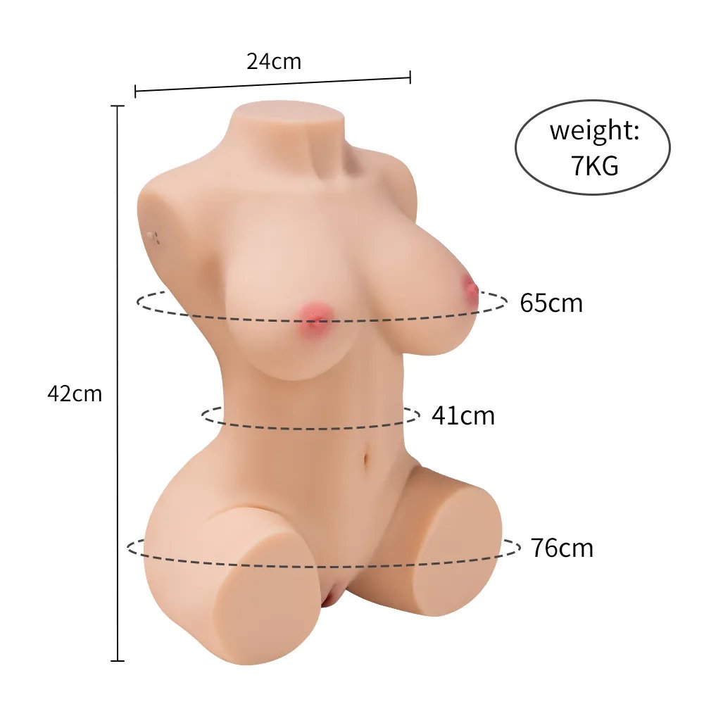 US In Stock |42cm/16.5in Torso Sex Doll Wth Automatic Sucking Vagina - Jessy - SuperLoveDoll