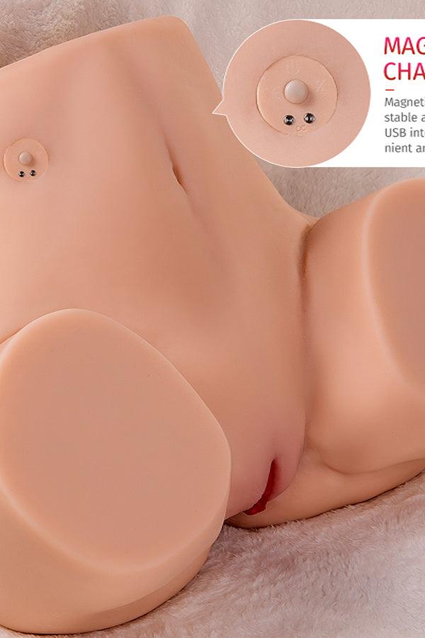 US In Stock | Electric Sucking Vibrating Ass Sex Torso - Kimberley - SuperLoveDoll