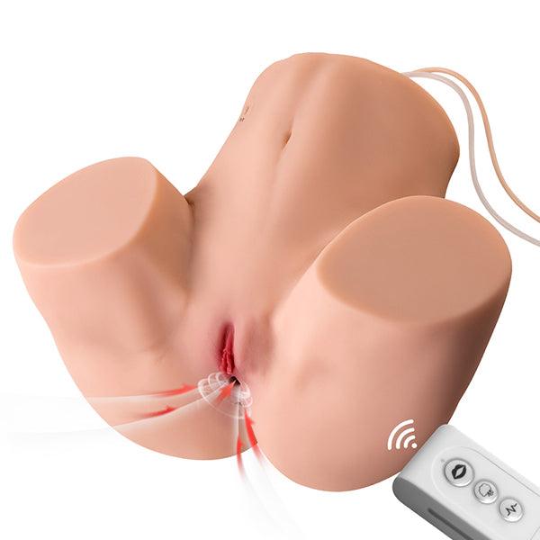 US In Stock | Electric Sucking Vibrating Ass Sex Torso - Kimberley - SuperLoveDoll